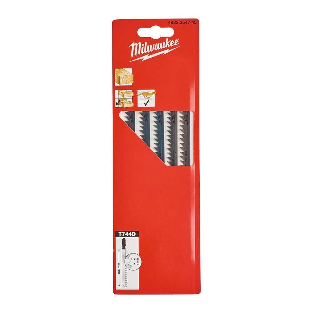 MILWAUKEE T744D Dekupaj Bıçağı Ağaç Hızlı Kesim 155 Mm 5 Adet