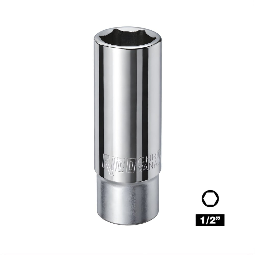 RICO 1/2 Altı Köşe Derin Lokma 12 Mm