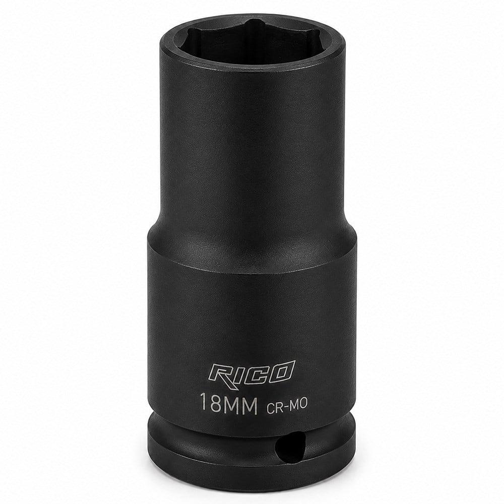RICO 1/2 Altı Köşe Havalı Derin Lokma 18 Mm