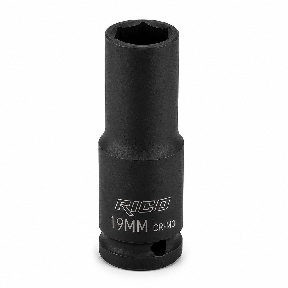 RICO 1/2 Altı Köşe Havalı Derin Lokma 19 Mm