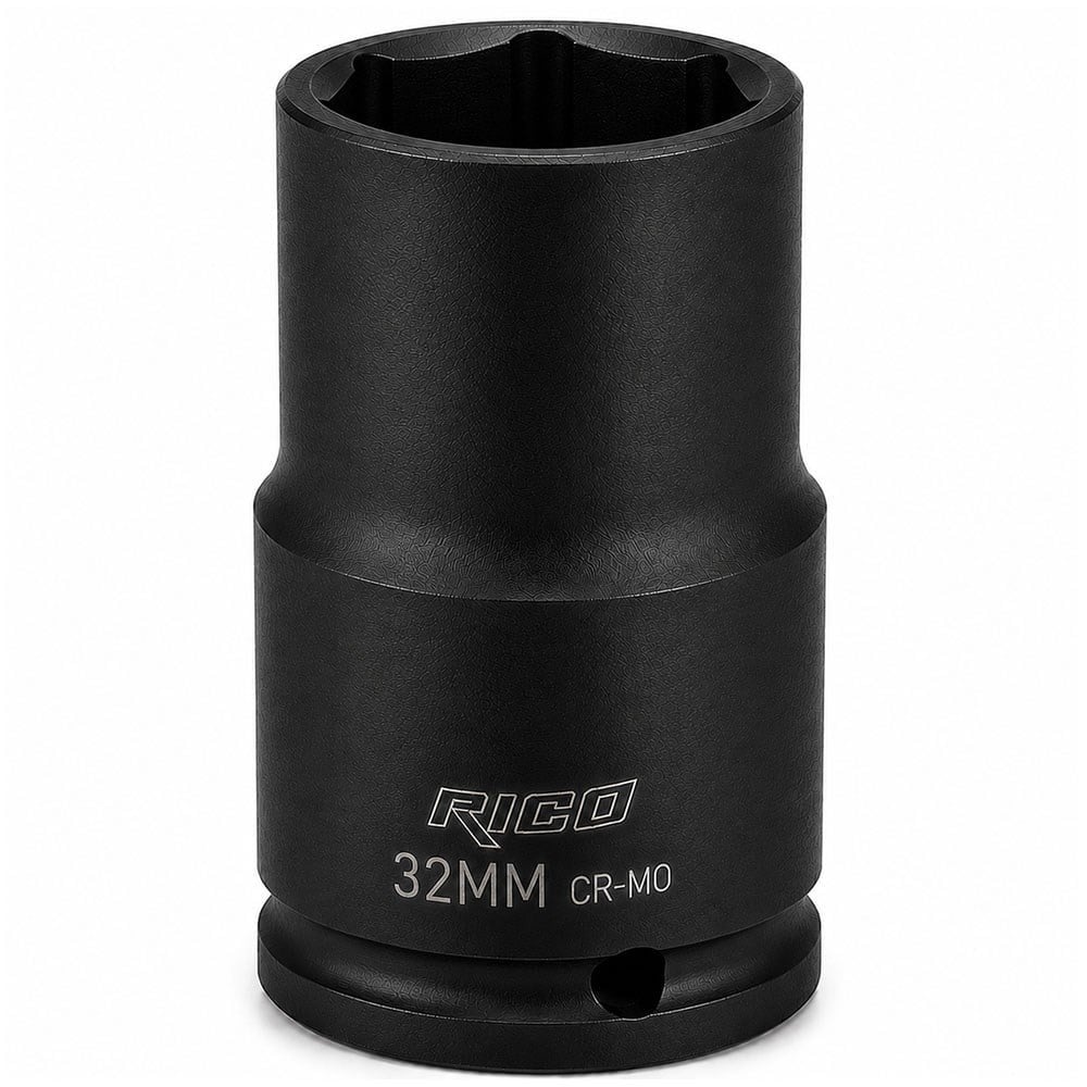 RICO 1/2 Altı Köşe Havalı Derin Lokma 32 Mm