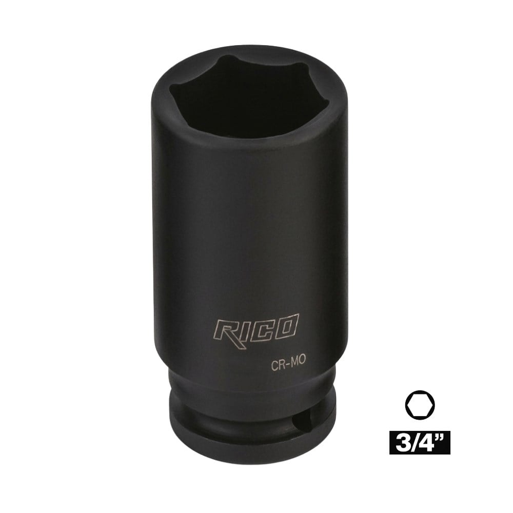 RICO 3/4 Altı Köşe Havalı Derin Lokma 17 Mm