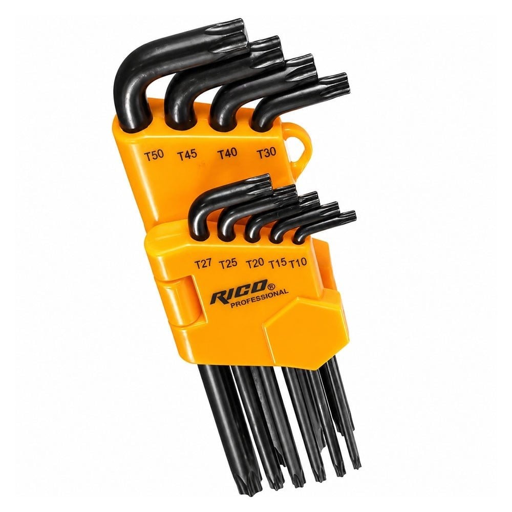 RICO Torx Allen Anahtar Takımı Kısa 9 Parça