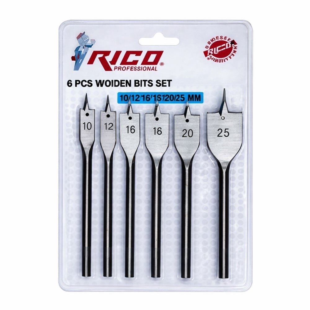 RICO Yaprak Matkap Ucu Takımı 6 Parça