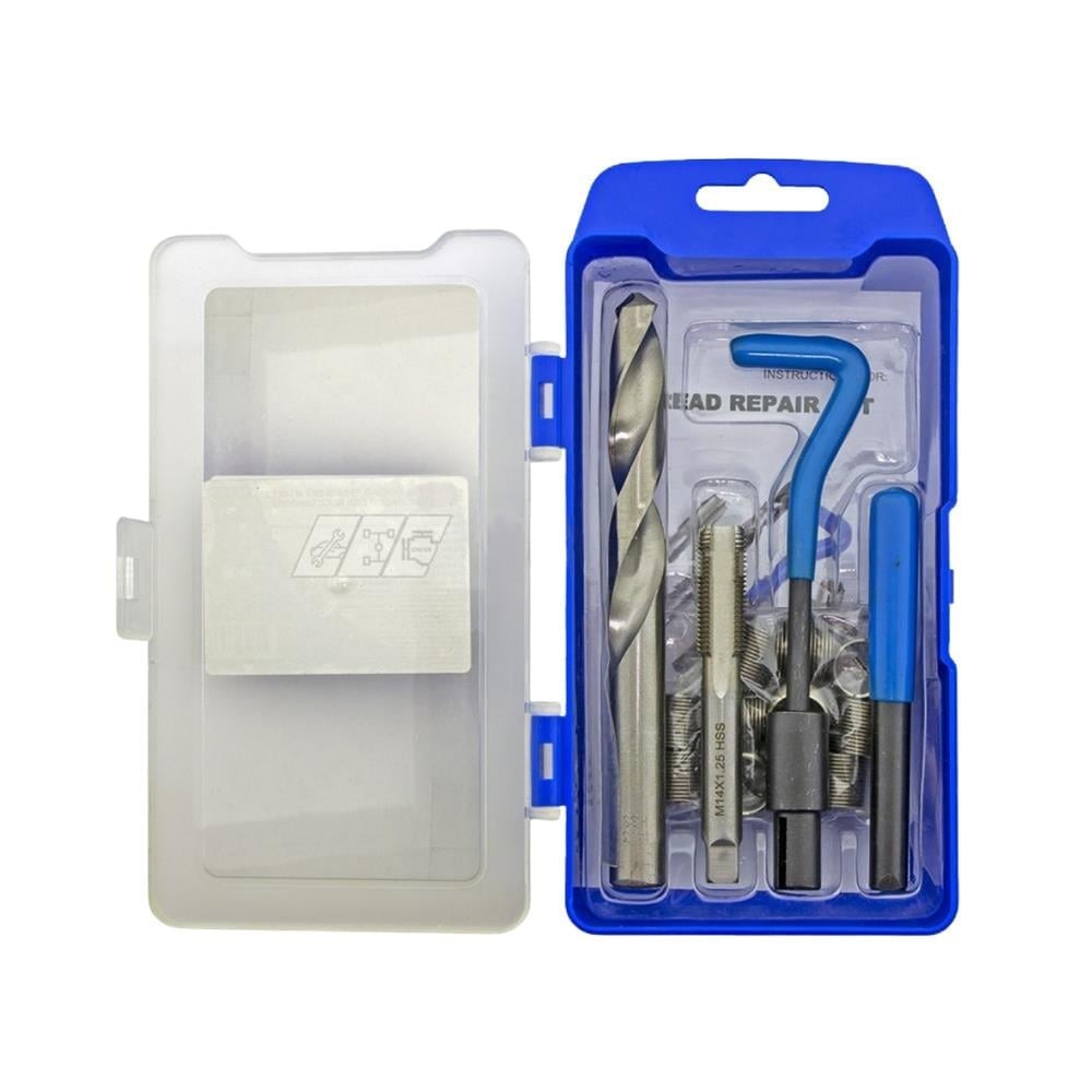 ROCKFORCE M14 Helicoil Kılavuz Diş Açma Seti Matkap Uçlu 1.25 21 Mm