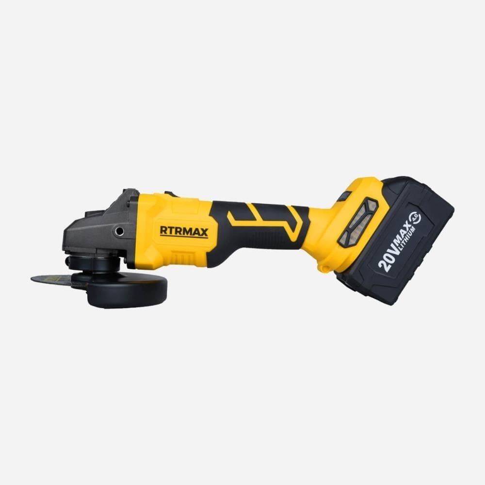 RTRMAX RTS5050 Şarjlı Avuç Taşlama Makinesi Kömürsüz Çift Akülü S-Lion 4Ah