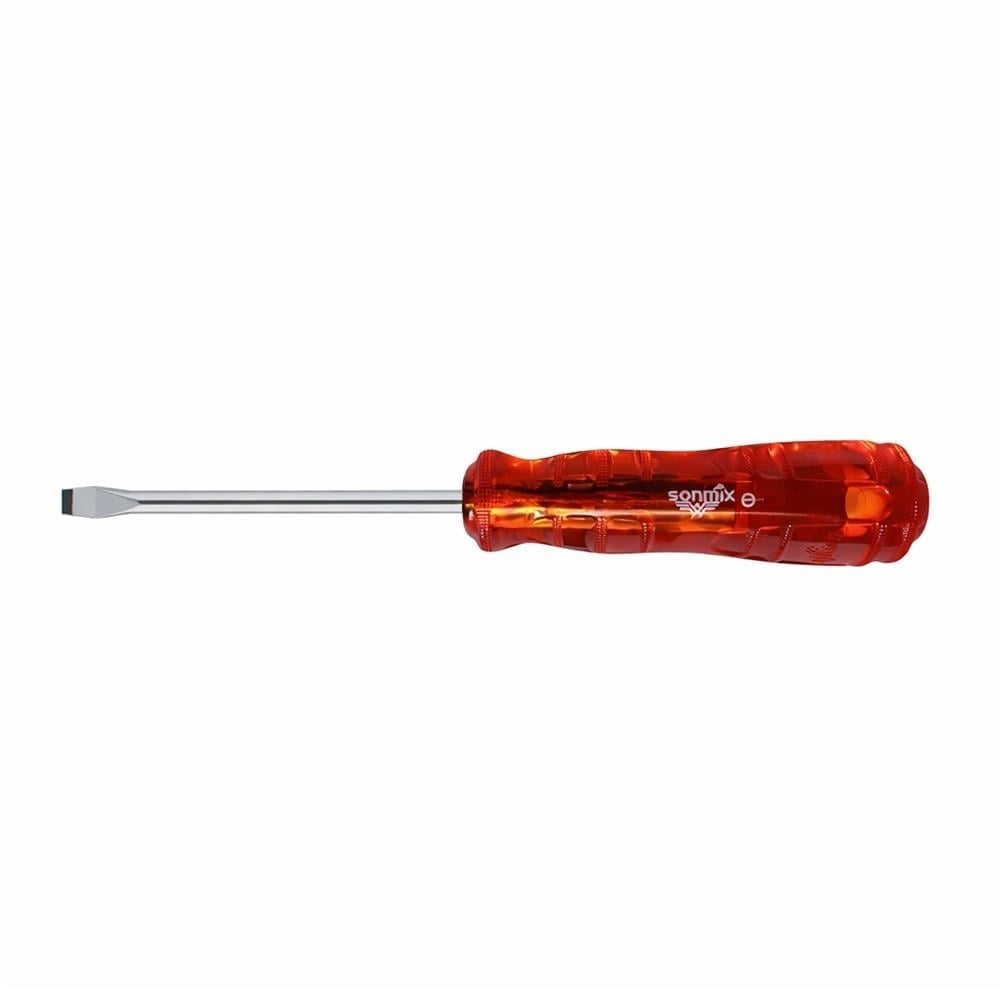 SONMIX Düz Uçlu Tornavida Şeffaf 6 X 125 Mm