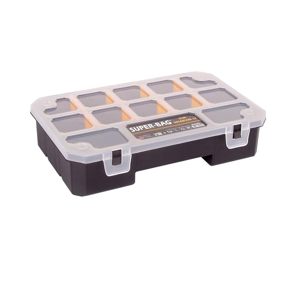Süper Bag ASR-2097 Slim Organizer Malzeme Kutusu 12 Bölmeli