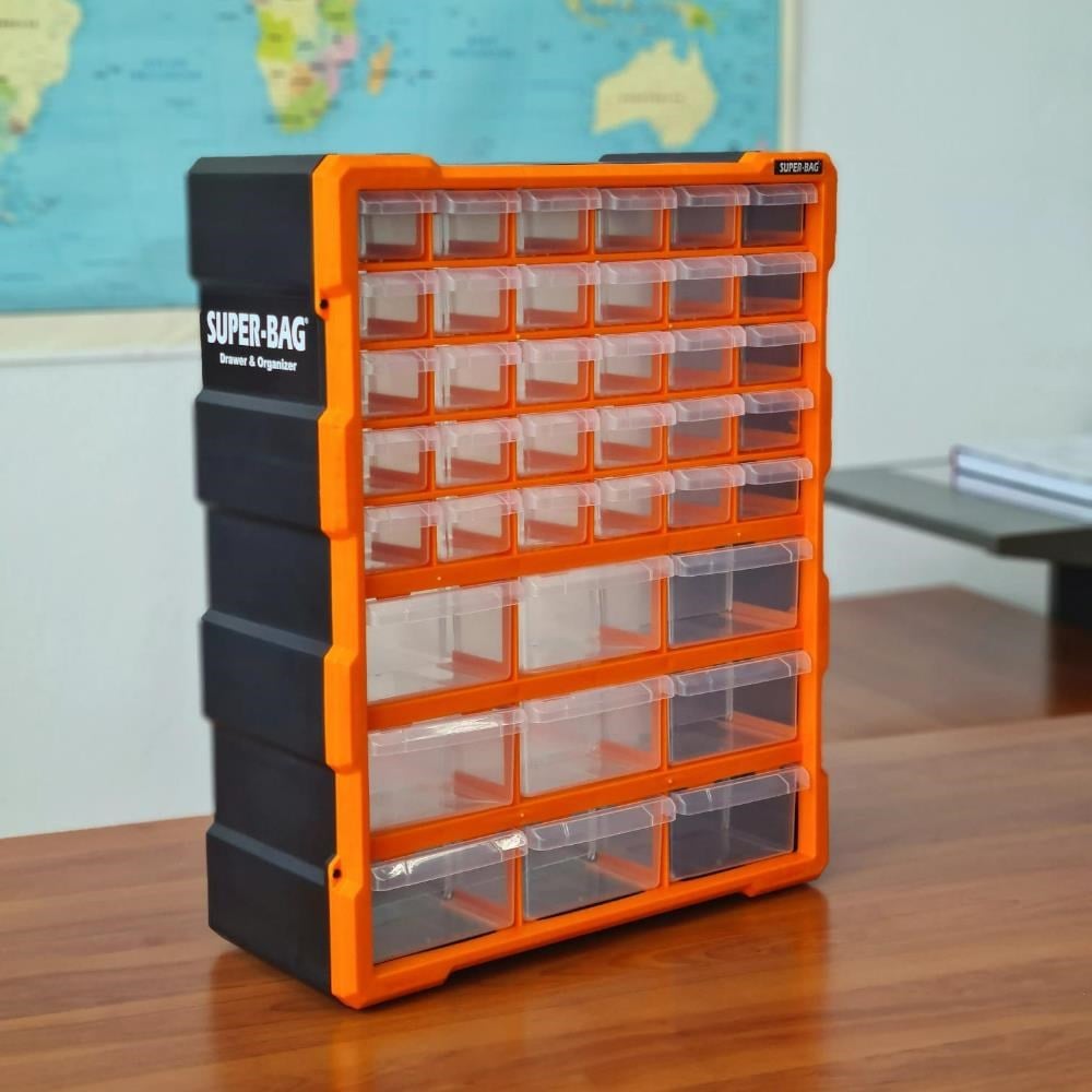 Süper Bag ASR-6001 Monoblok Çekmece Seti Büyük Tip 39'Lu
