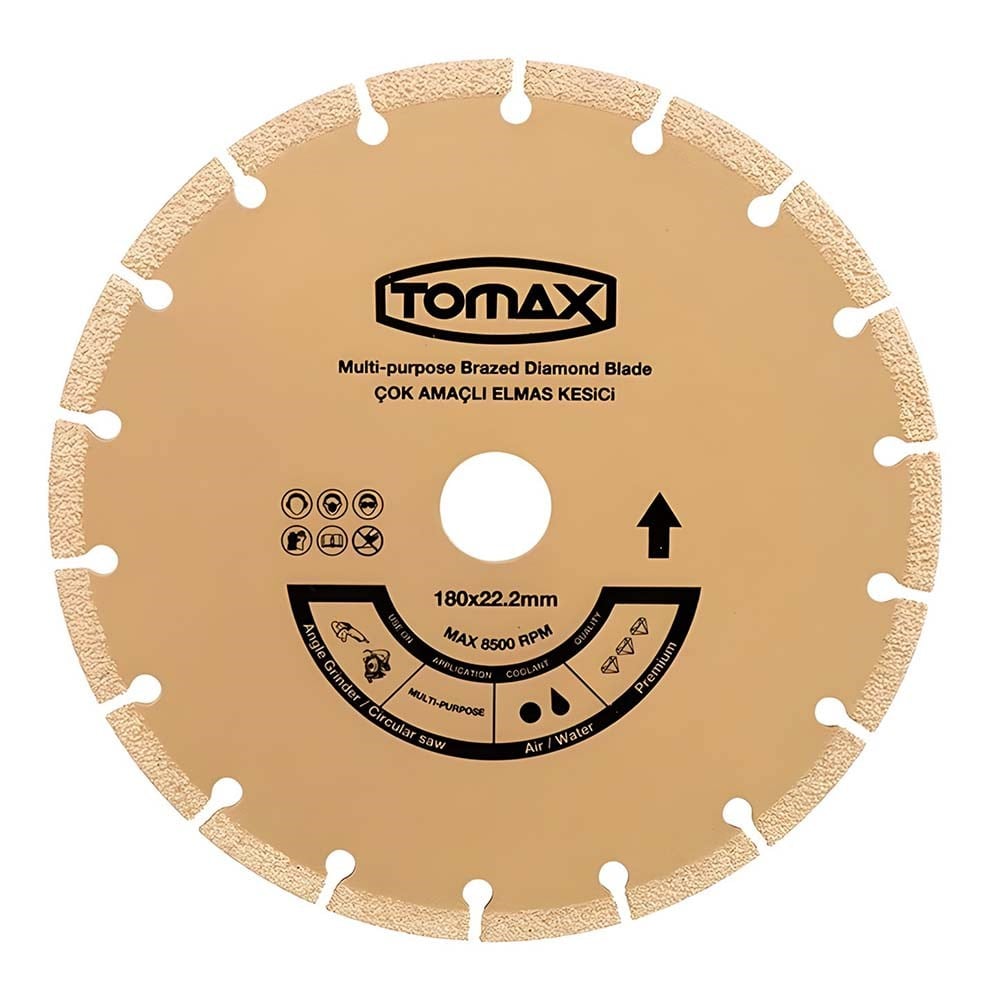 TOMAX Çok Amaçlı Elmas Kesici Disk 22 X 115 Mm