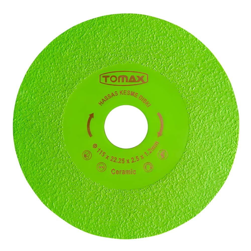 TOMAX Hassas Seramik Kesici Disk İnce Kesim 1.2 X 115 Mm Yeşil