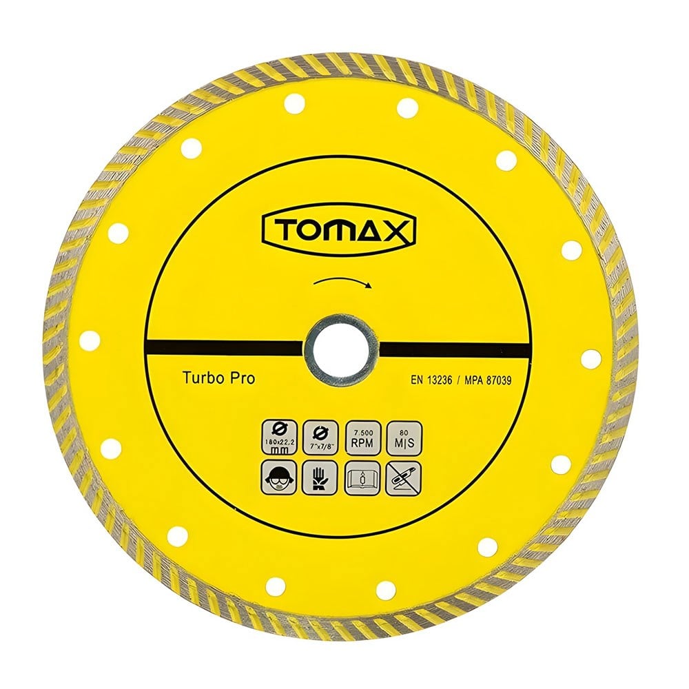 TOMAX Turbo Elmas Mermer Granit Kesici Disk 115 Mm