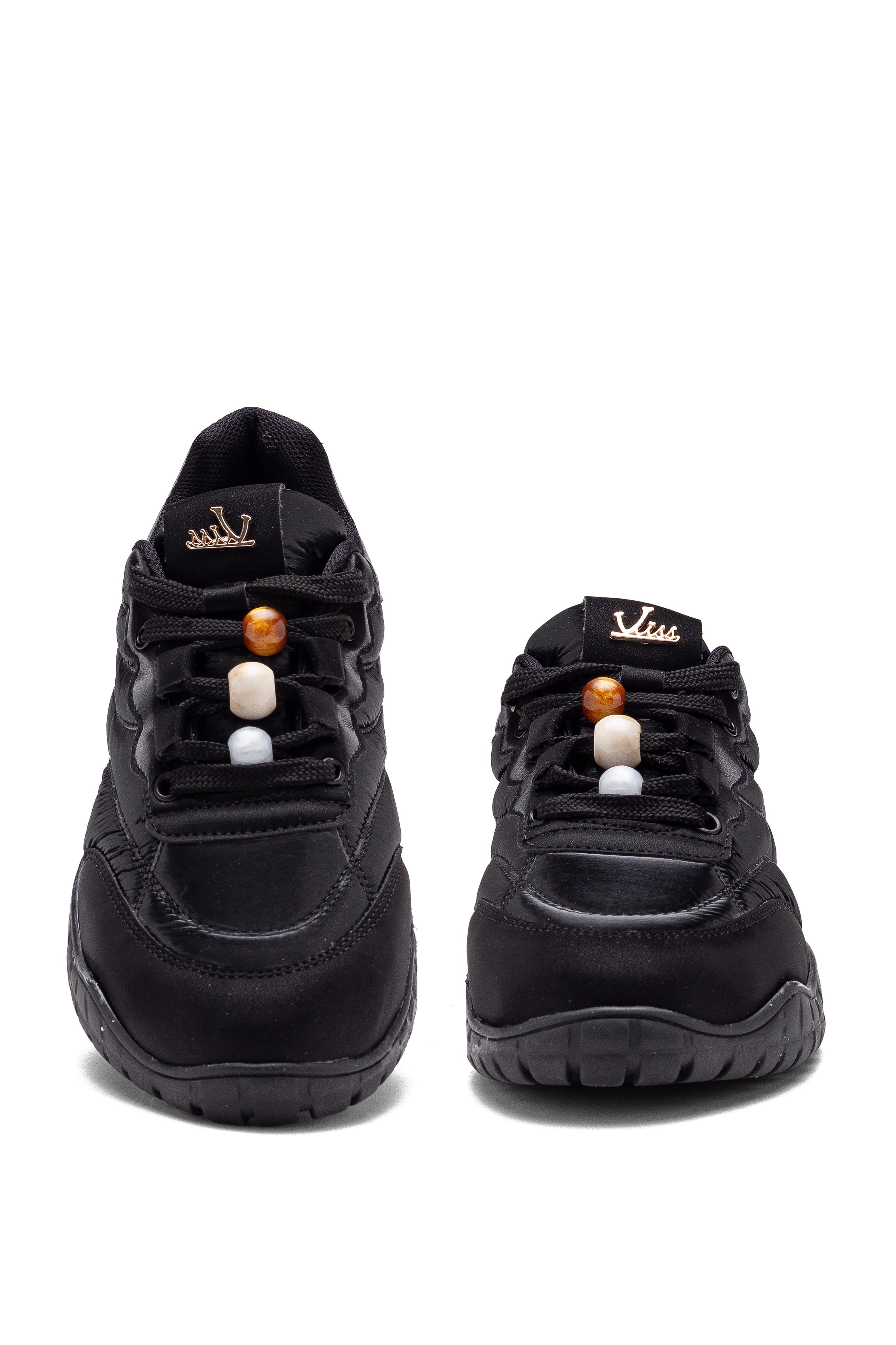 Kadın Bağcıklı Termo Taban Sneaker Yürüyüş Ayakkabısı