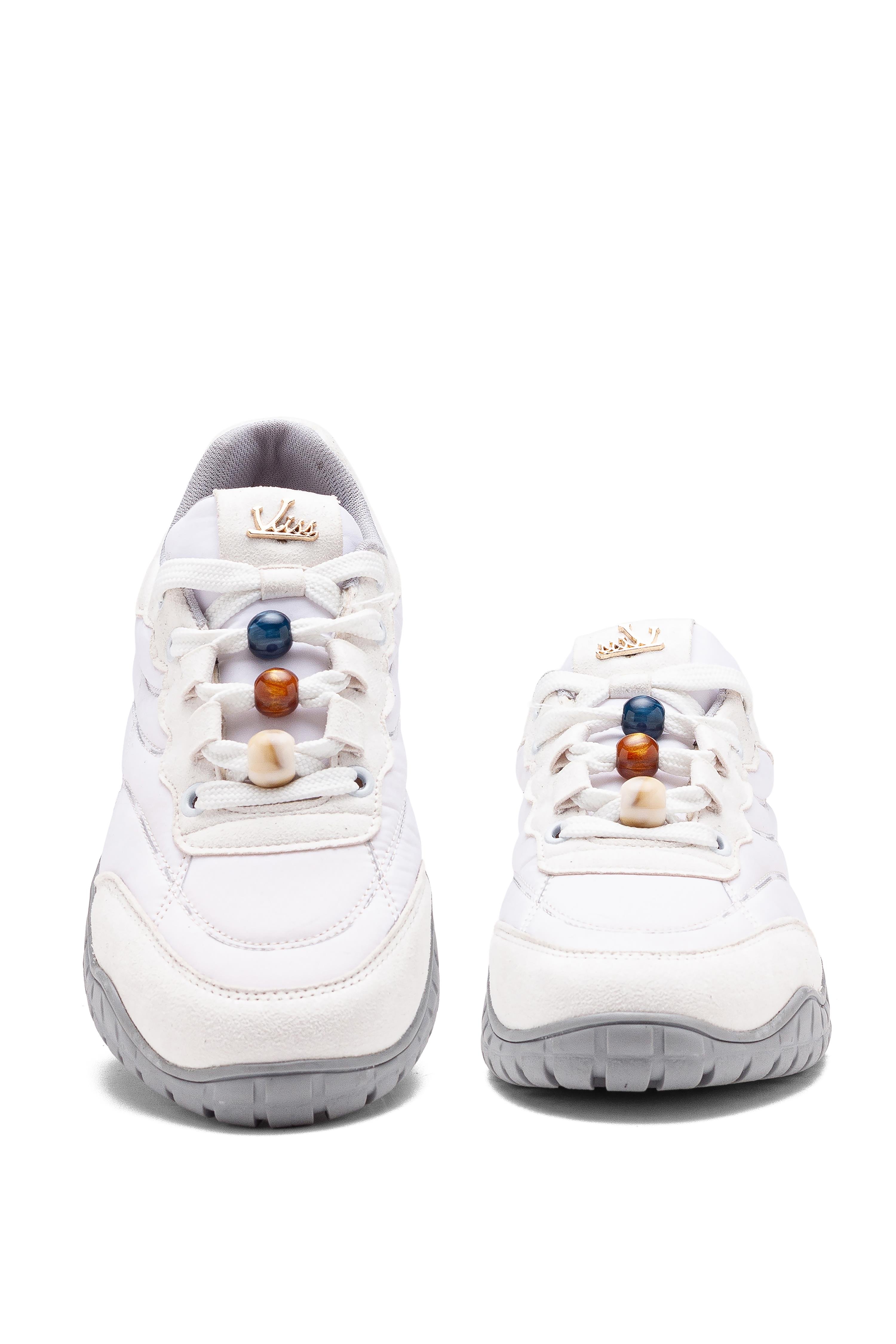 Kadın Bağcıklı Termo Taban Sneaker Yürüyüş Ayakkabısı