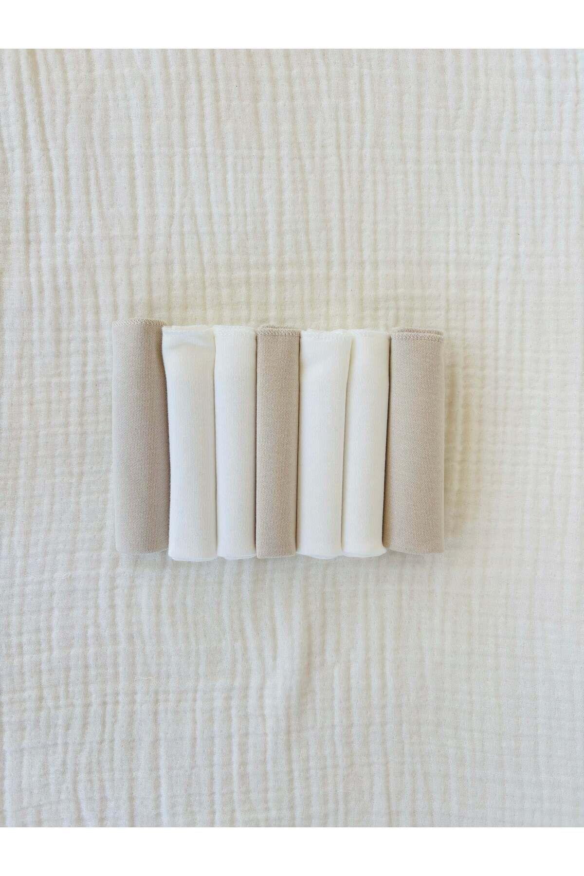 7'li Ağız Mendili - Bej