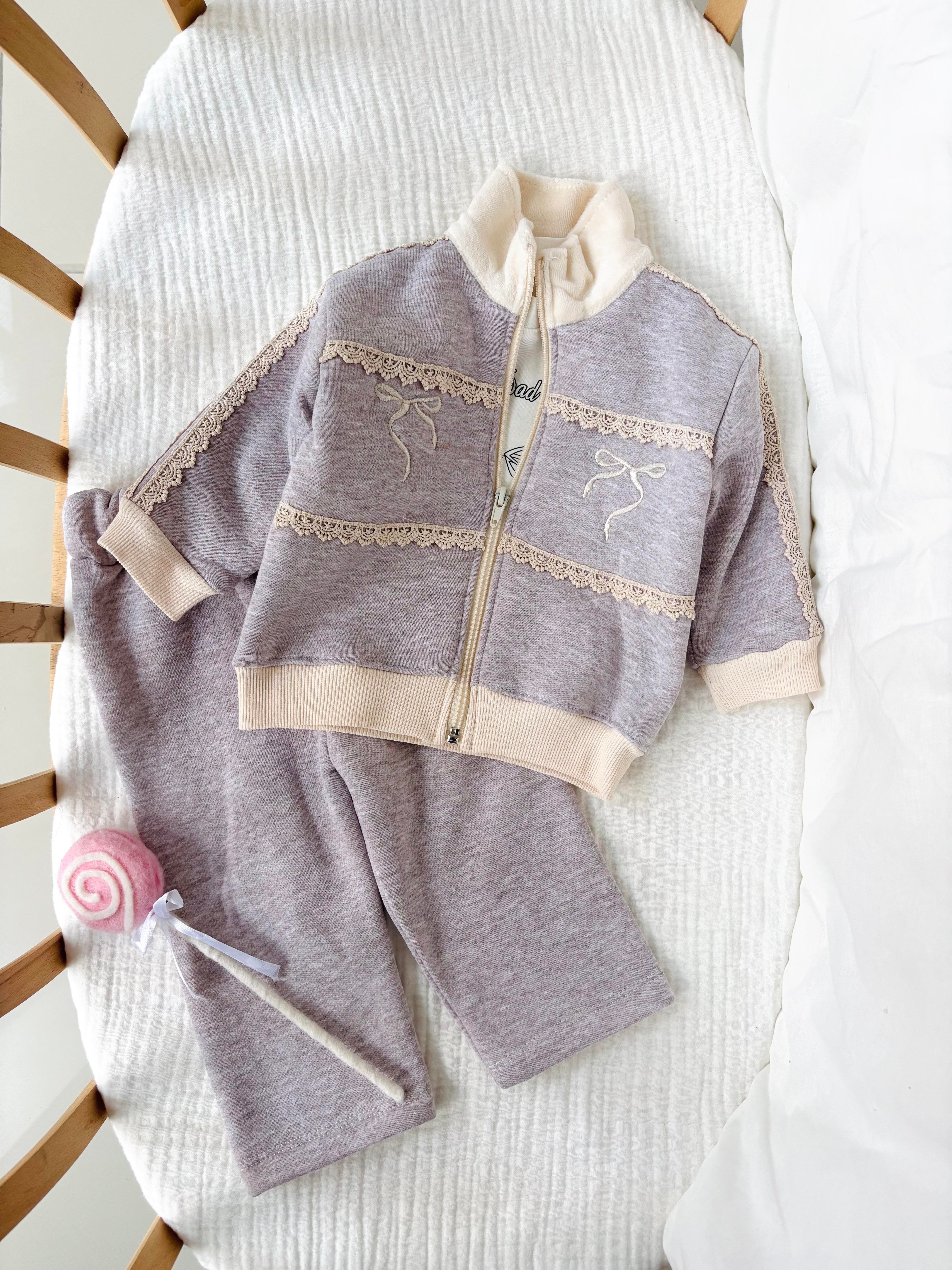 Anastasia Hırkalı Takım - Gri