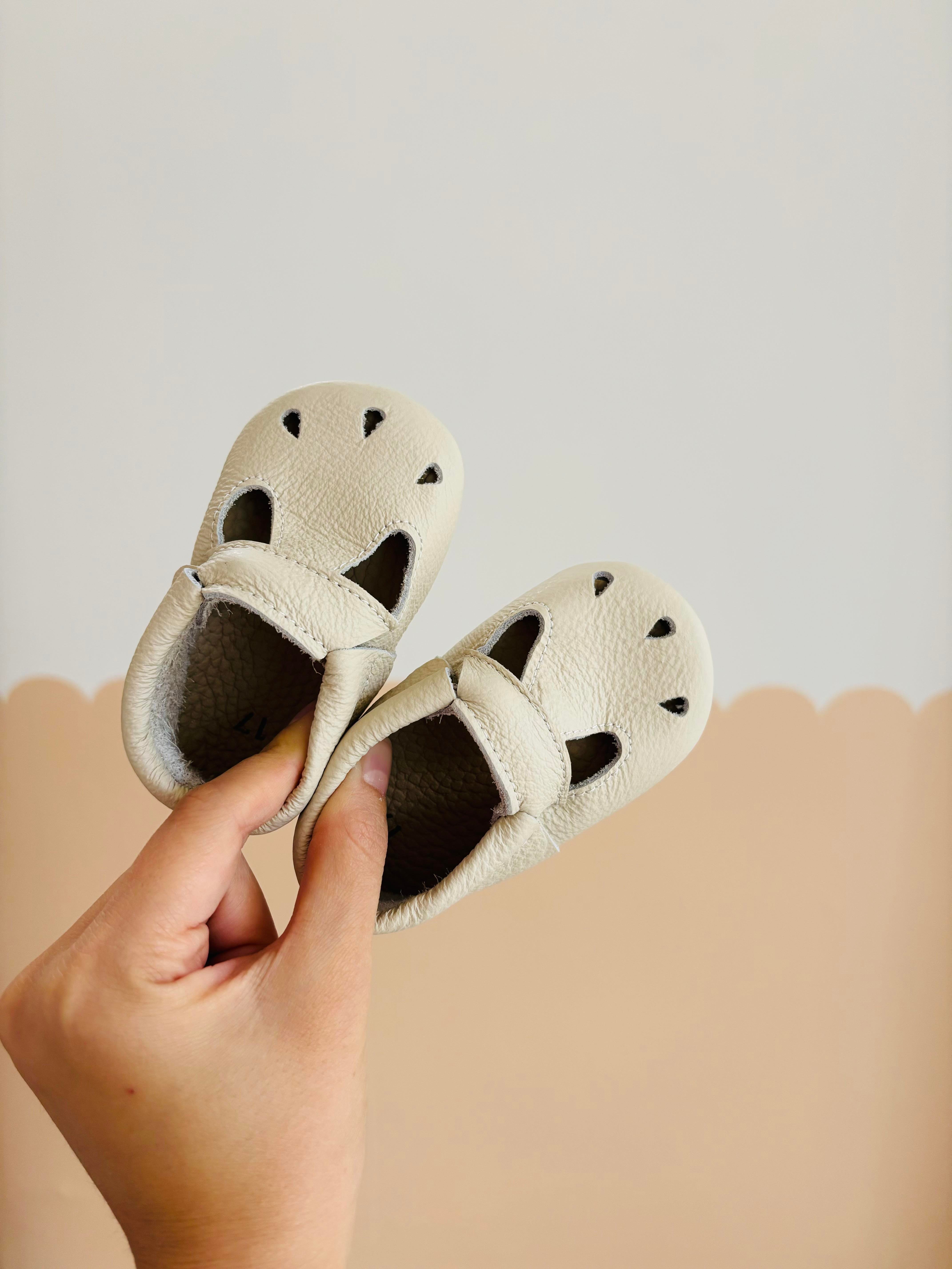 Deri Makosen Ayakkabı - Bej