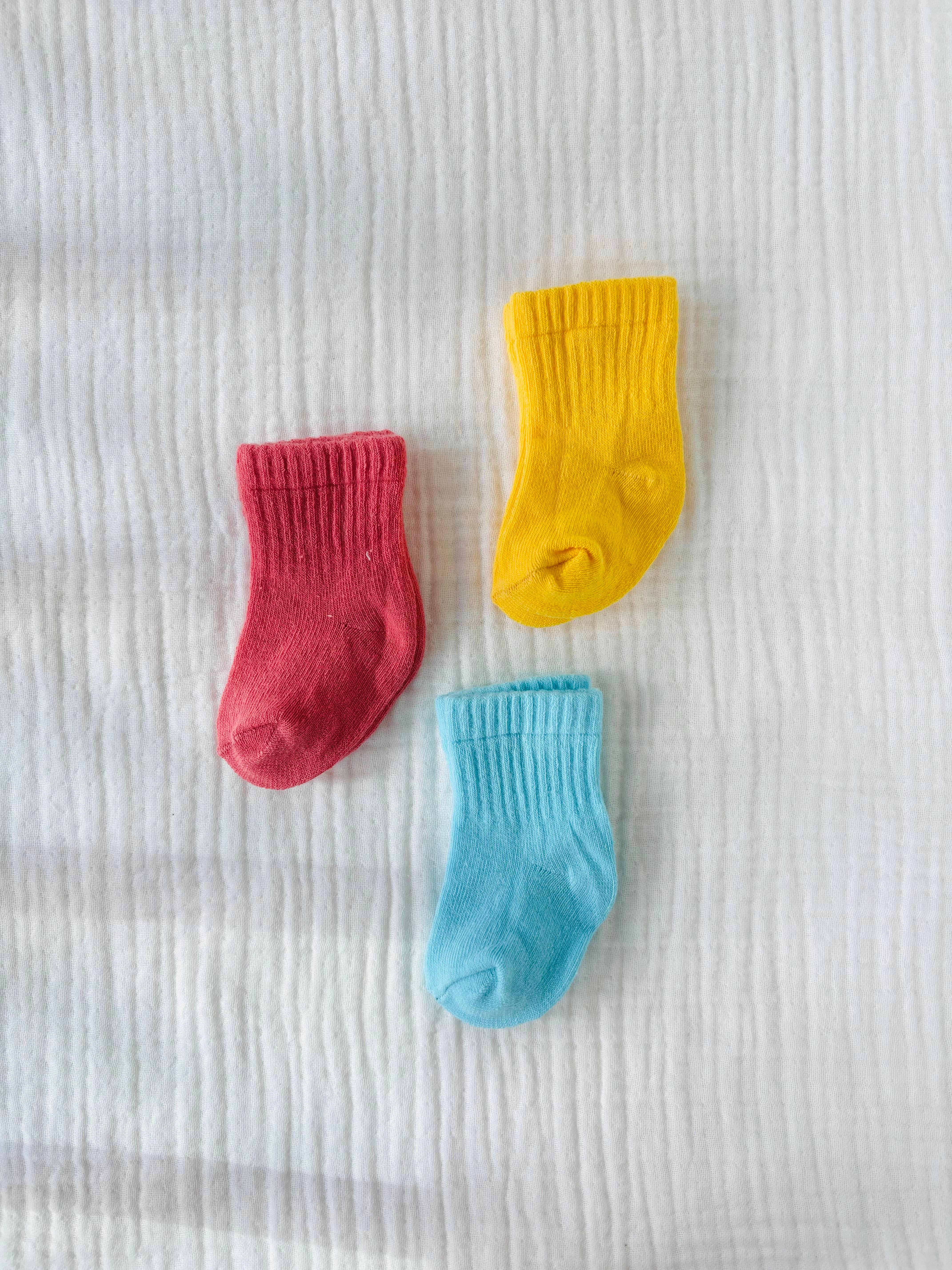 Düz Renk Çorap Seti 