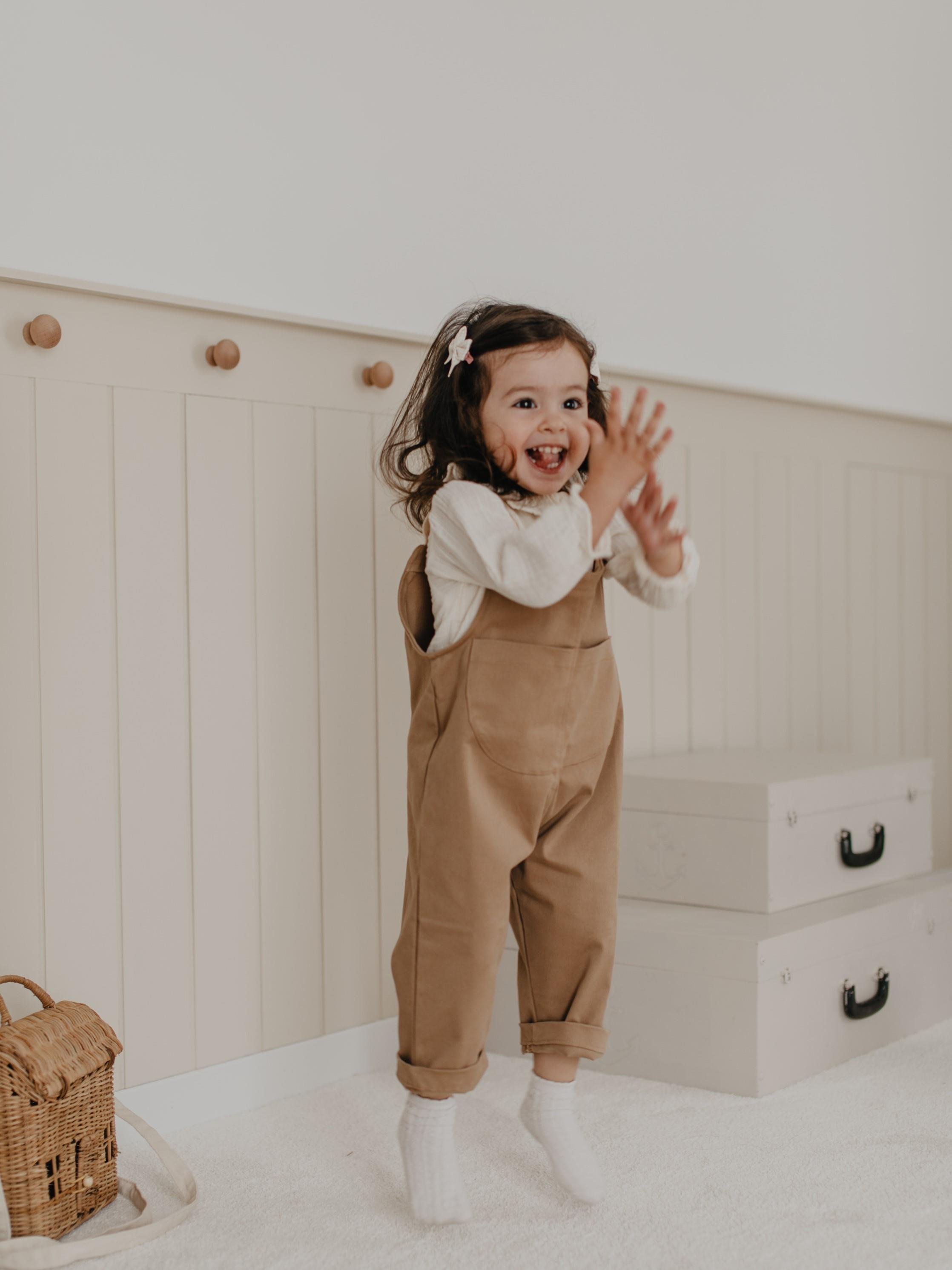 Edward Kanvas Salopet - Latte