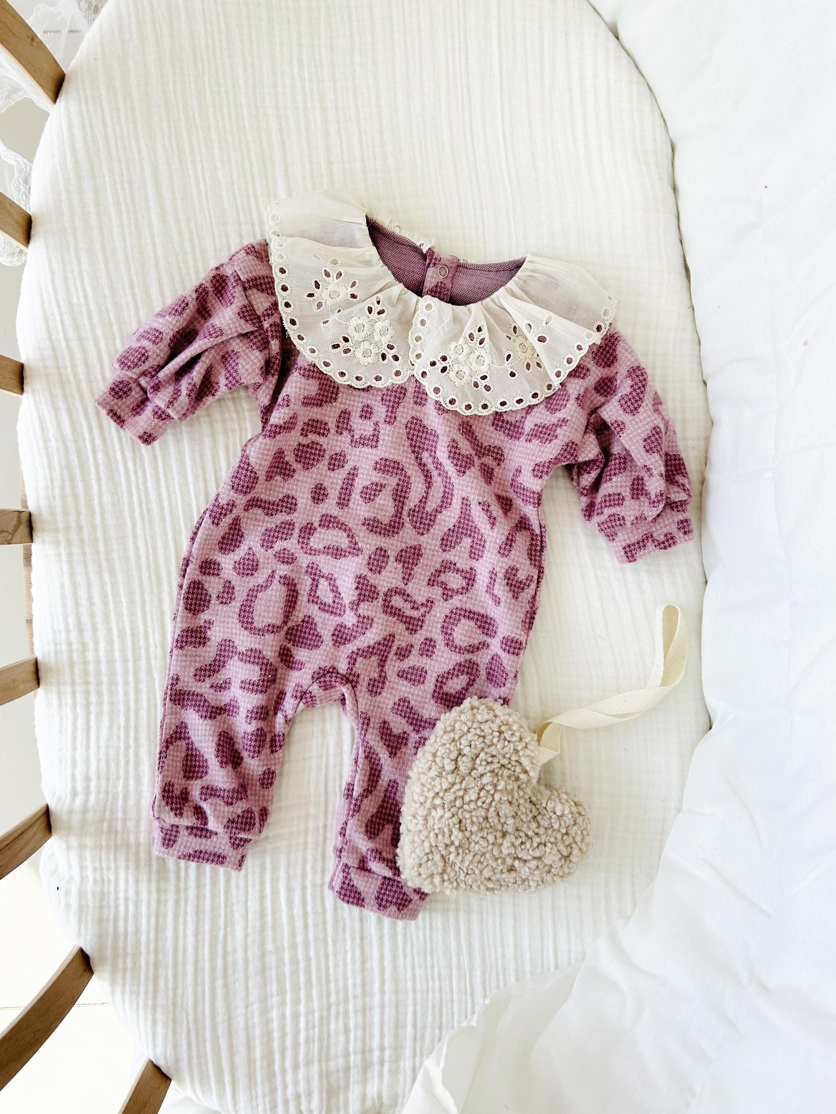 Emily Leopar Desenli Tulum - Mor