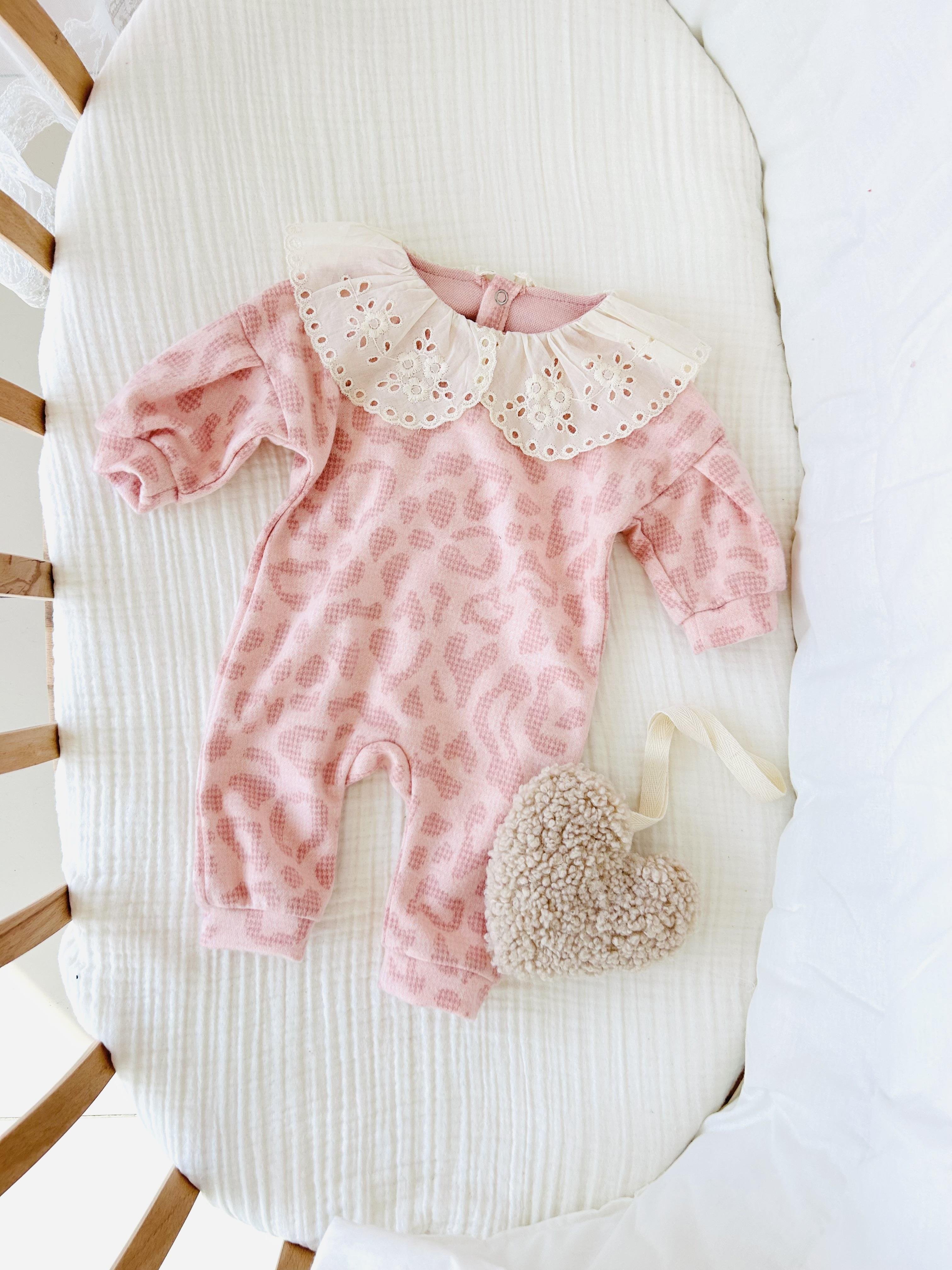 Emily Leopar Desenli Tulum - Pembe