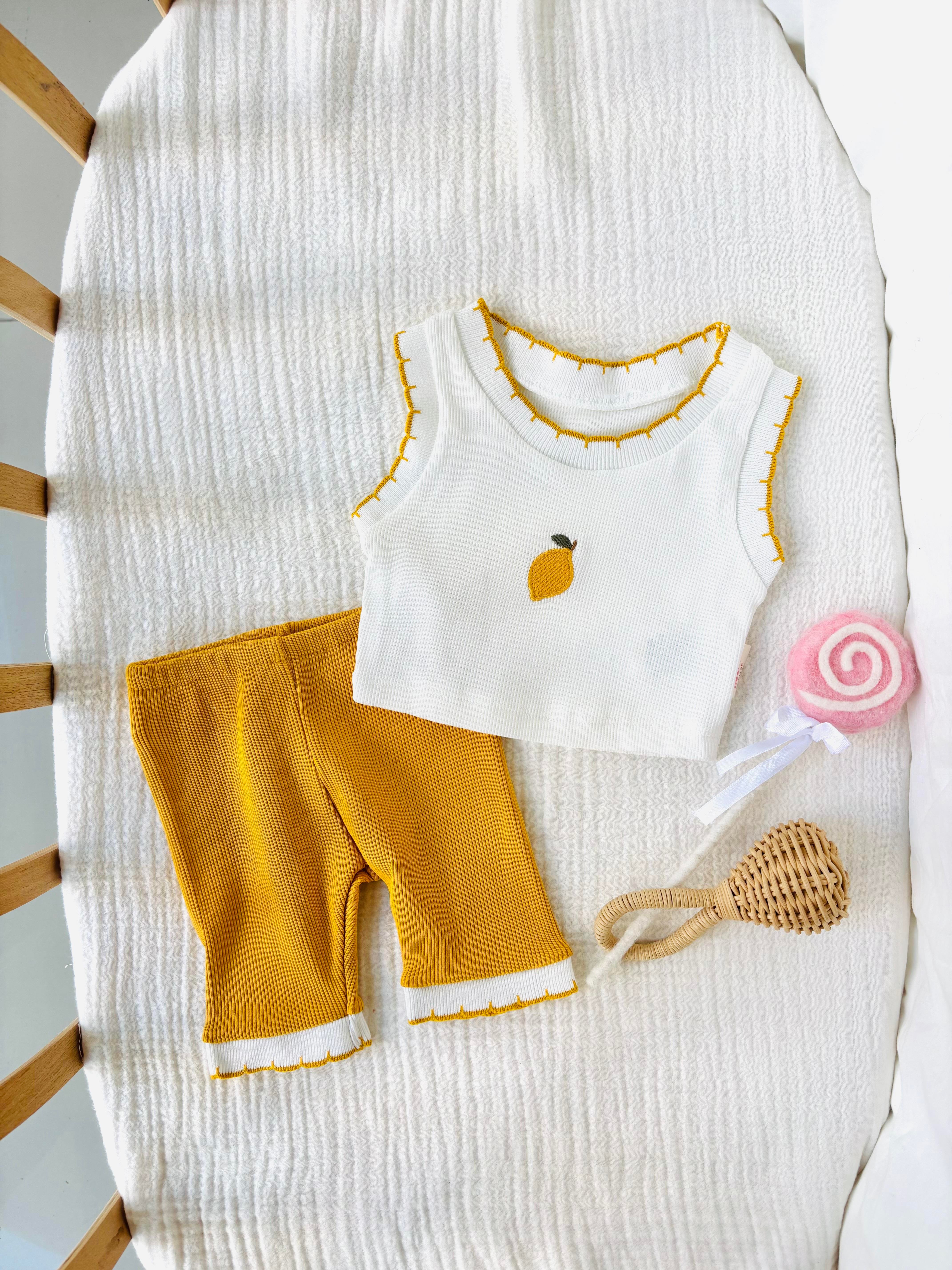 Fruit Kız Bebek Takım - Sarı