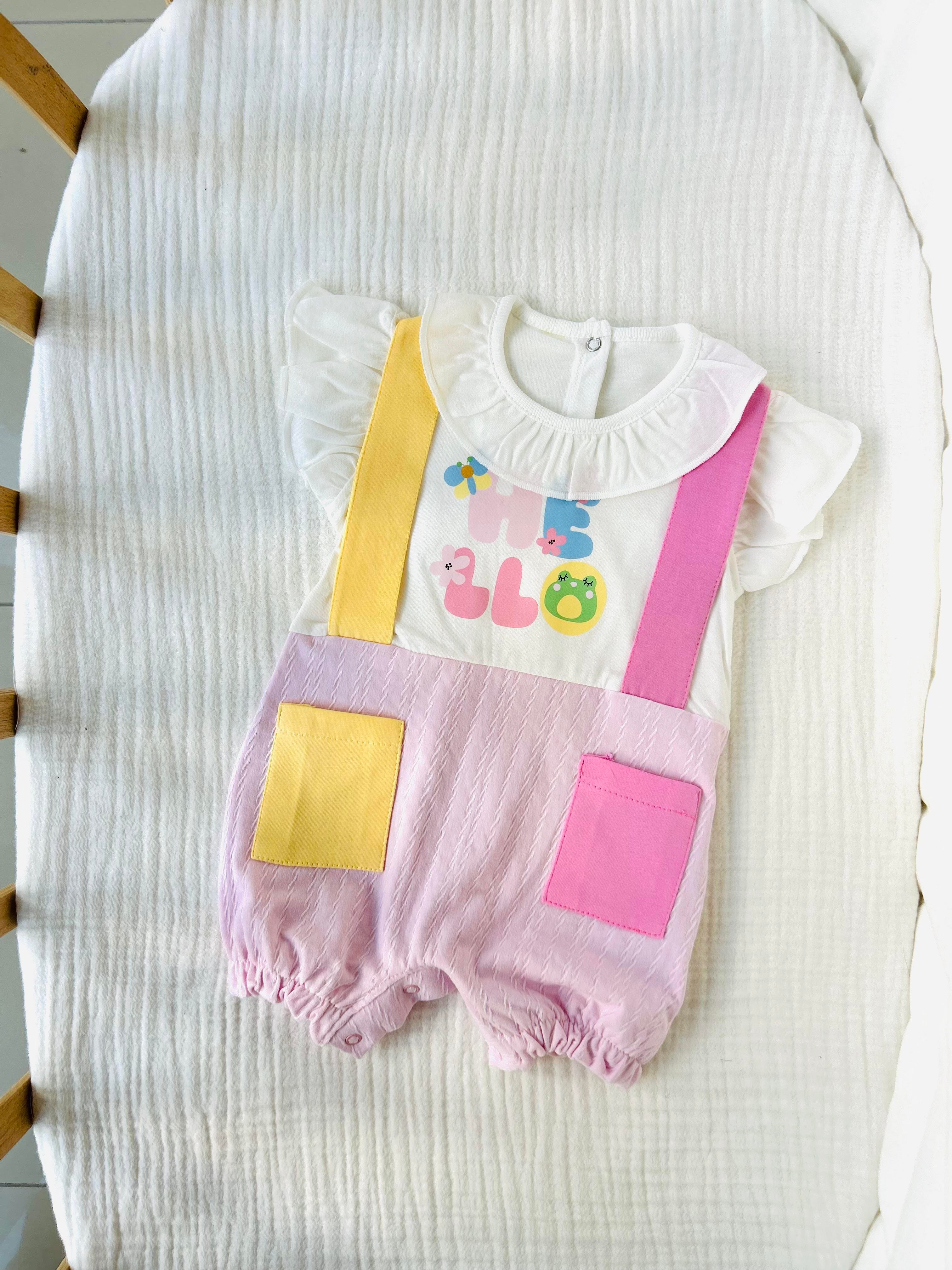 Hello Kız Bebek Tulum - Pembe