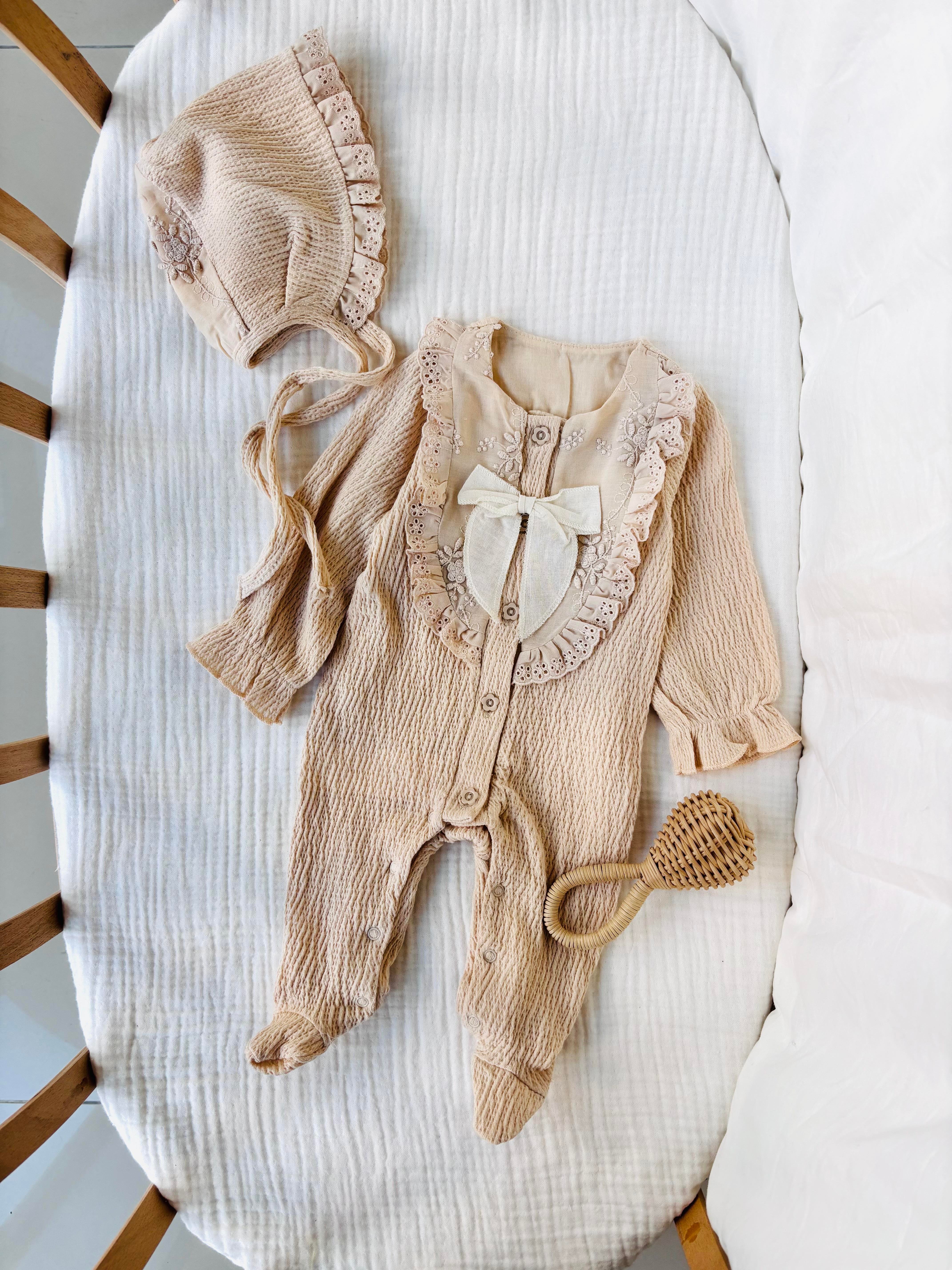 Ida Şapkalı Tulum - Sütlü Kahve