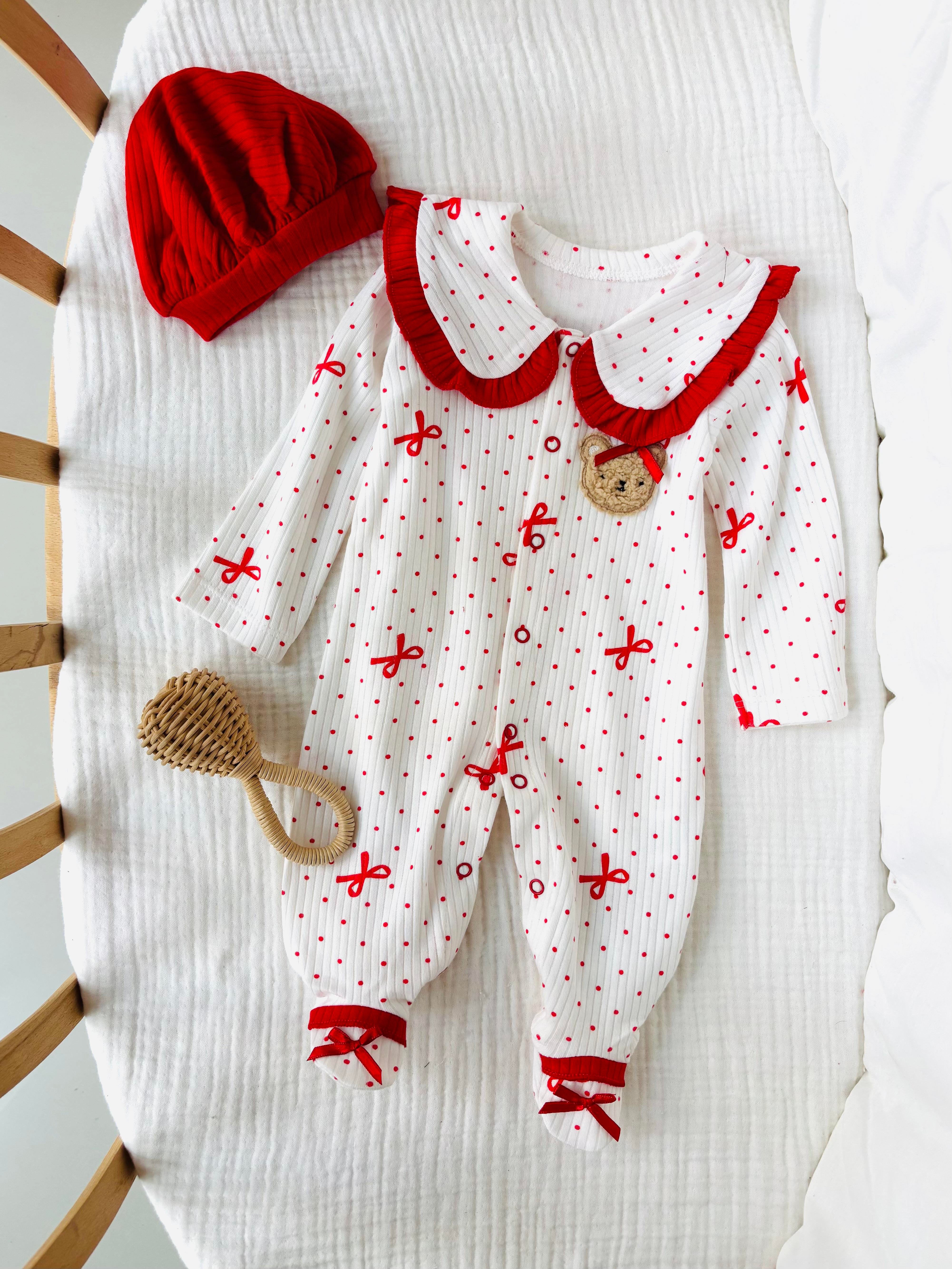 Isla Kırmızı Fiyonklu Tulum