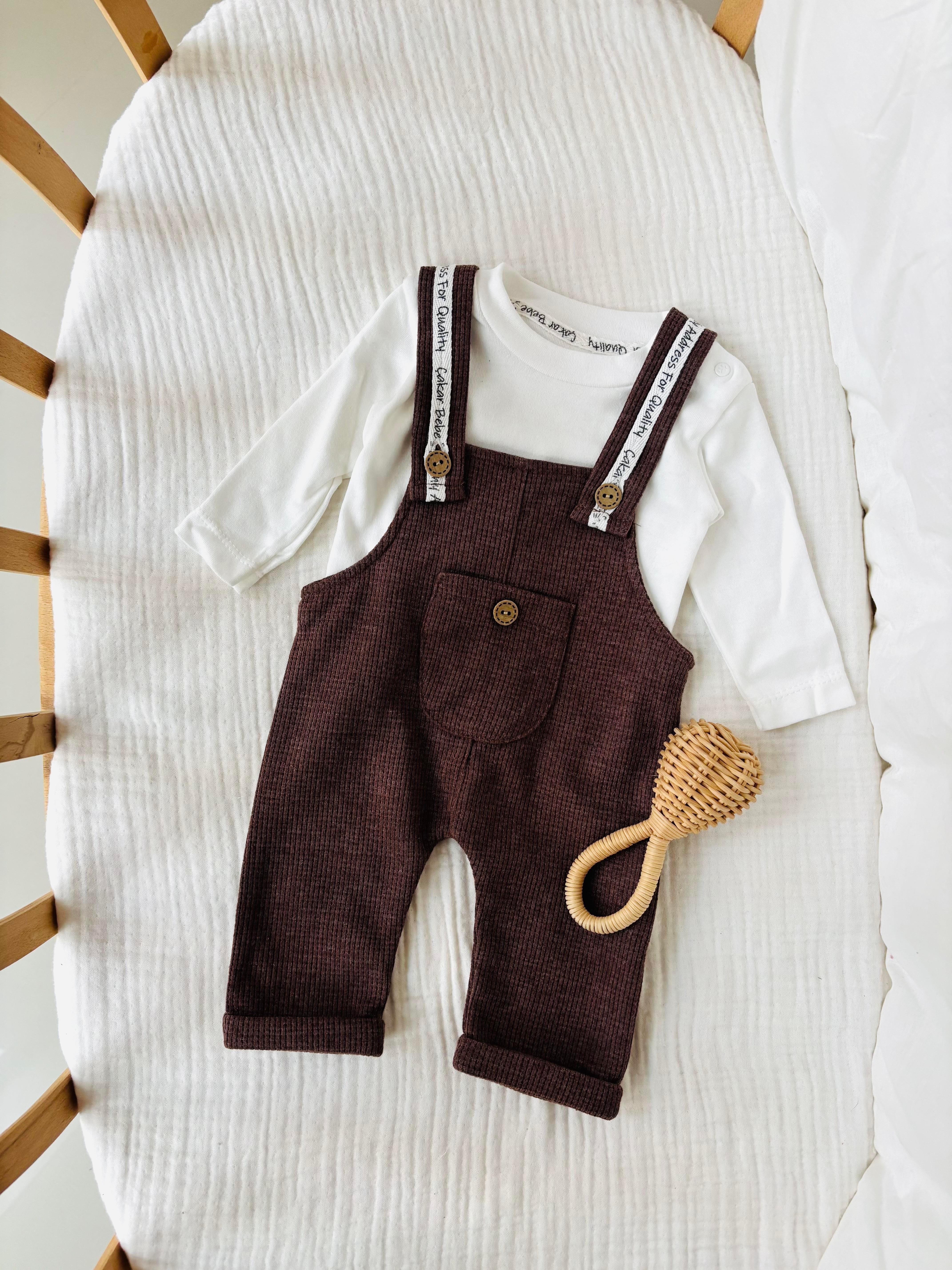 Jasper Salopet Takım - Kahve