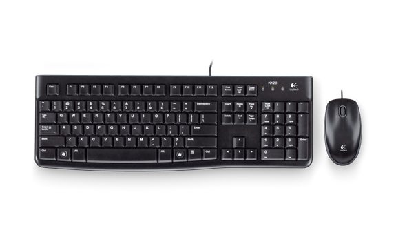 LOGITECH MK120 TR Q USB KABLOLU KLAVYE VE MOUSE SET SİYAH 920-002560