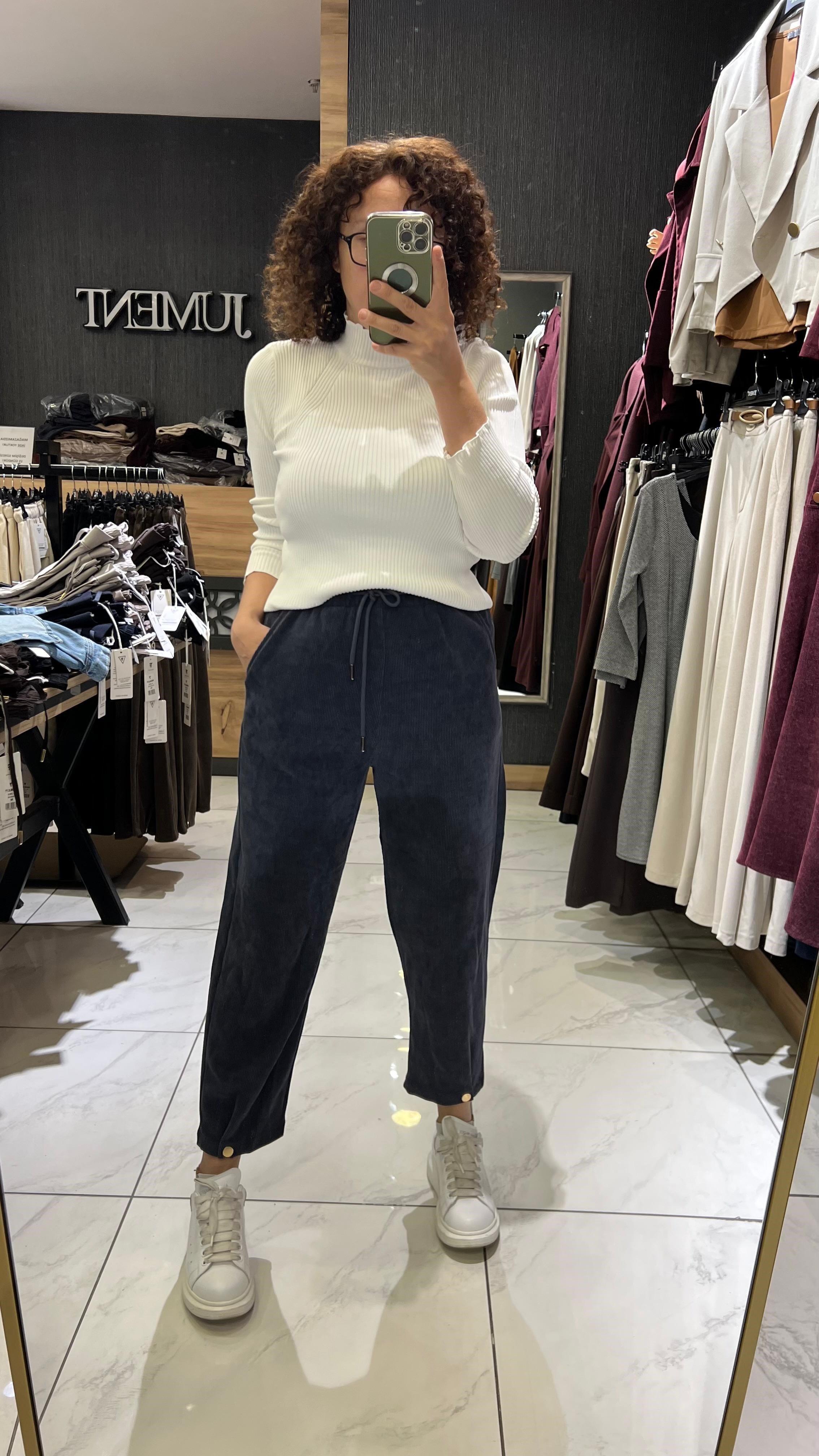 HAVUÇ KESİM KAFİFE PANTOLON ANTRASİT