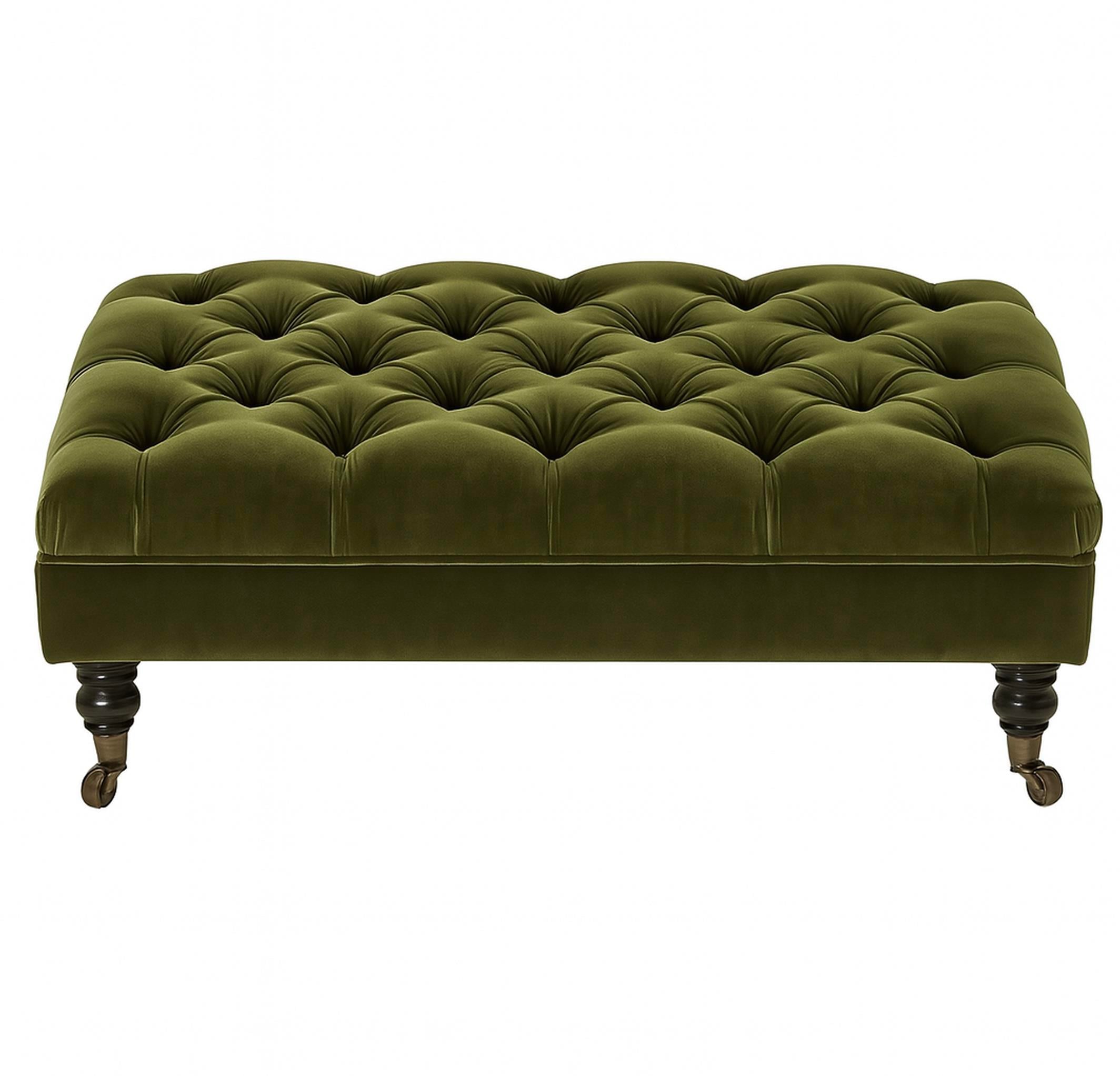 THE IVY PALM CHESTER KADİFE PUF