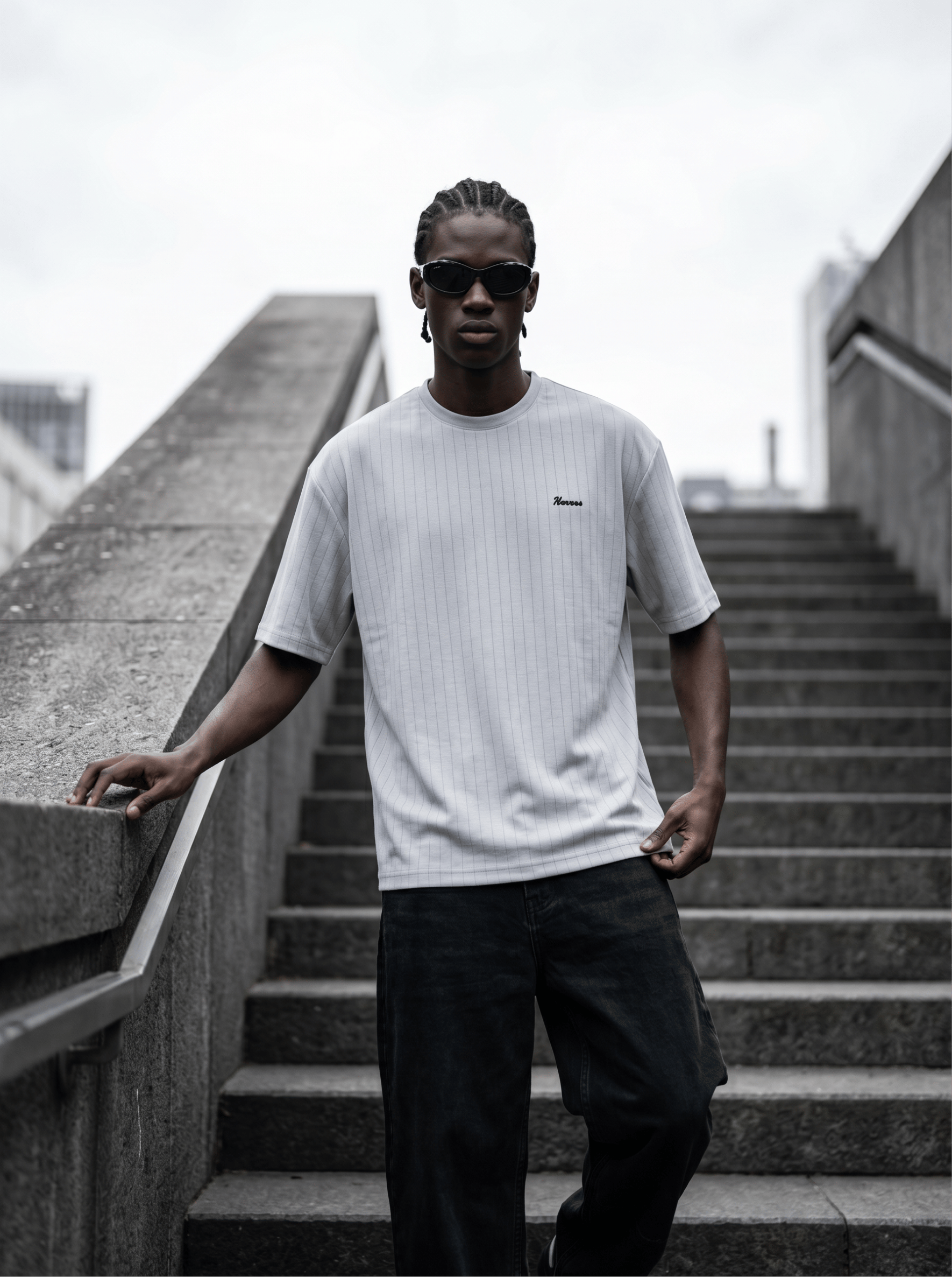 Oversize Bisiklet Yaka T-Shirt