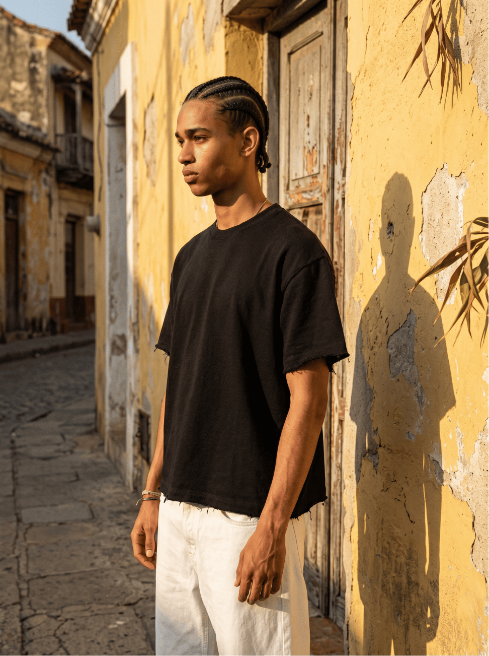 Oversize Bisiklet Yaka T-Shirt