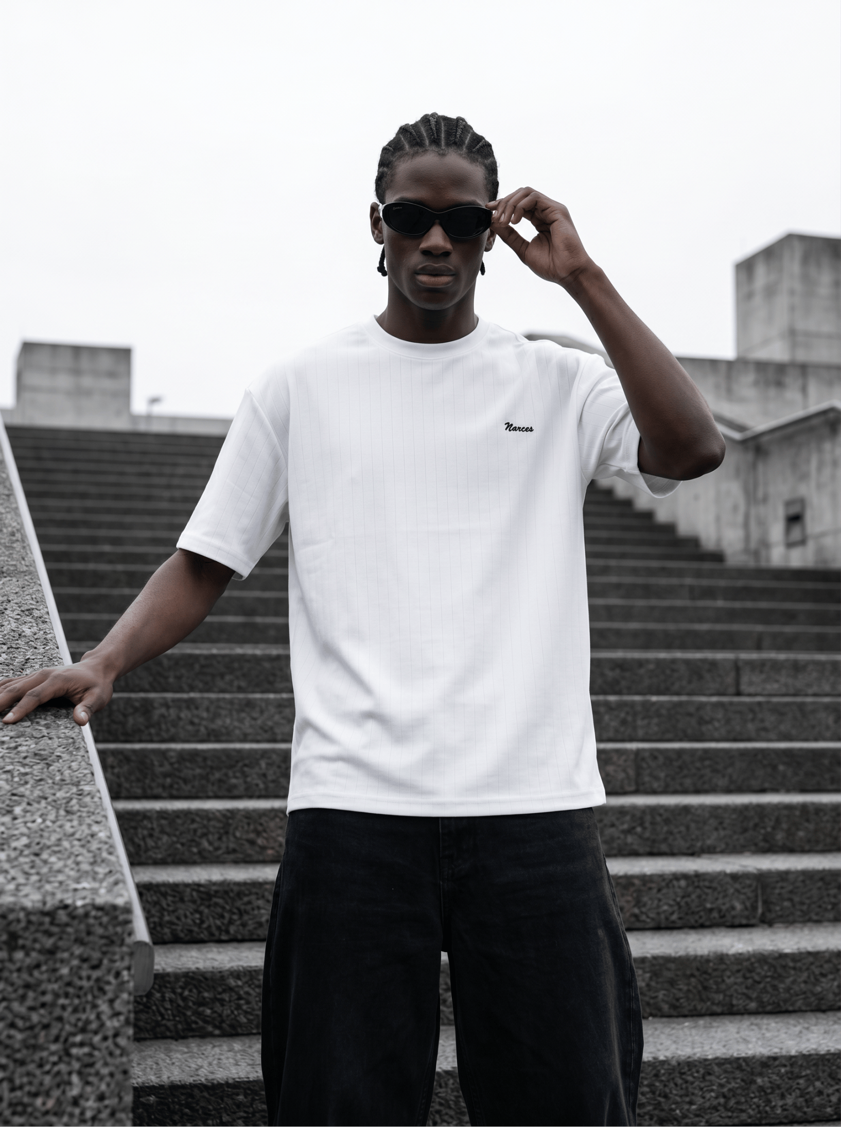 Oversize Bisiklet Yaka T-Shirt