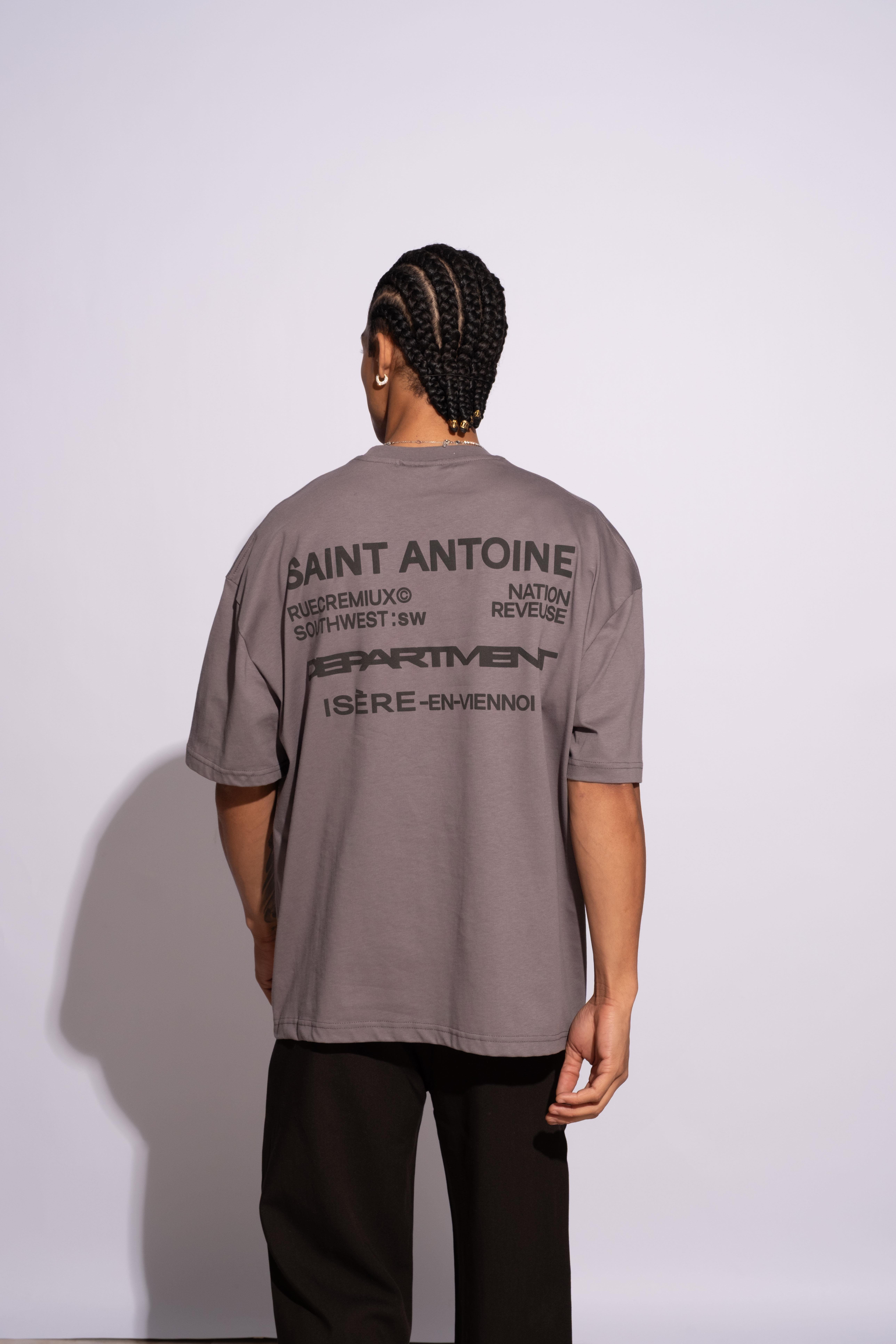Erkek Oversize Saint Antoinne Gri