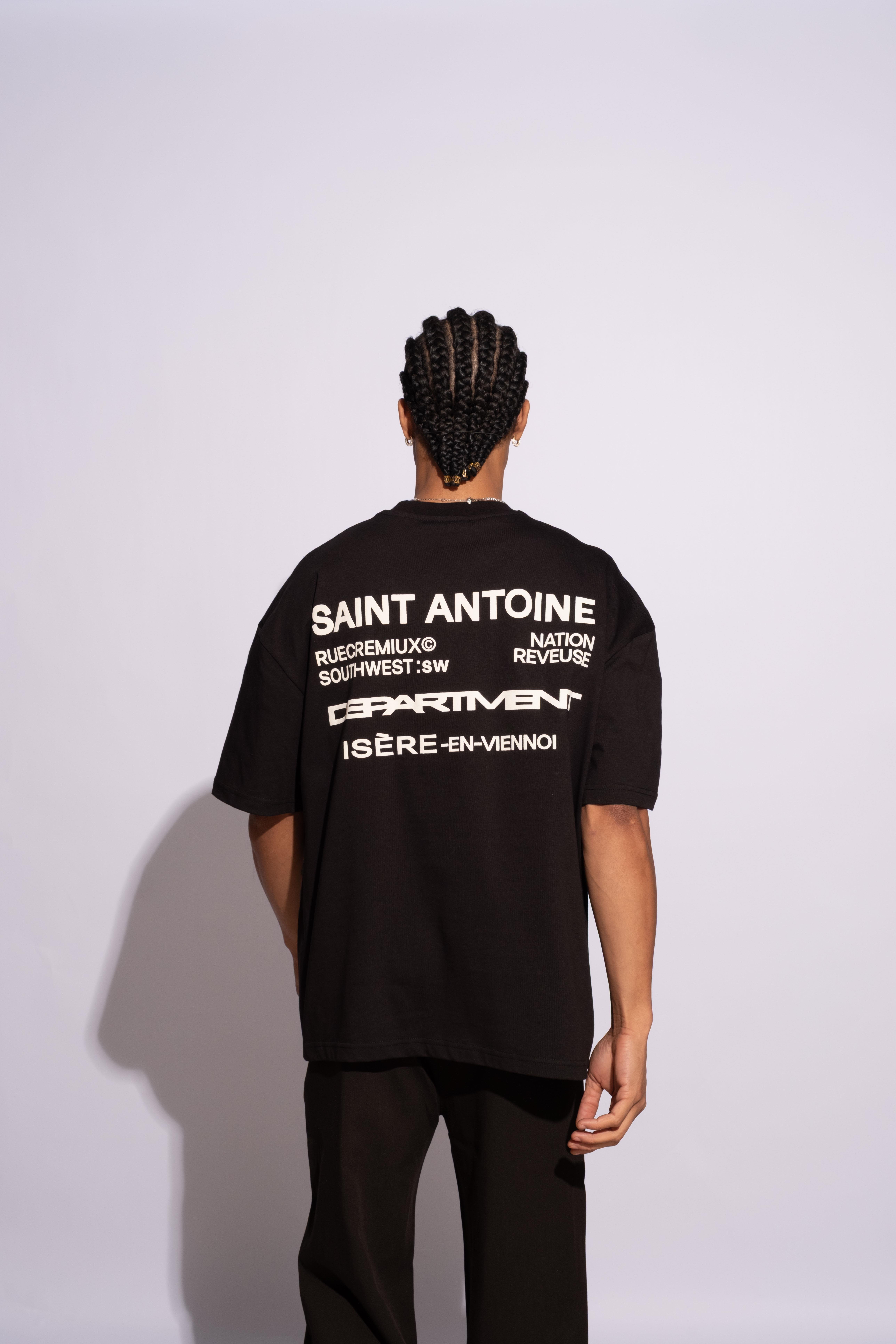 Erkek Oversize Saint Antoinne Siyah