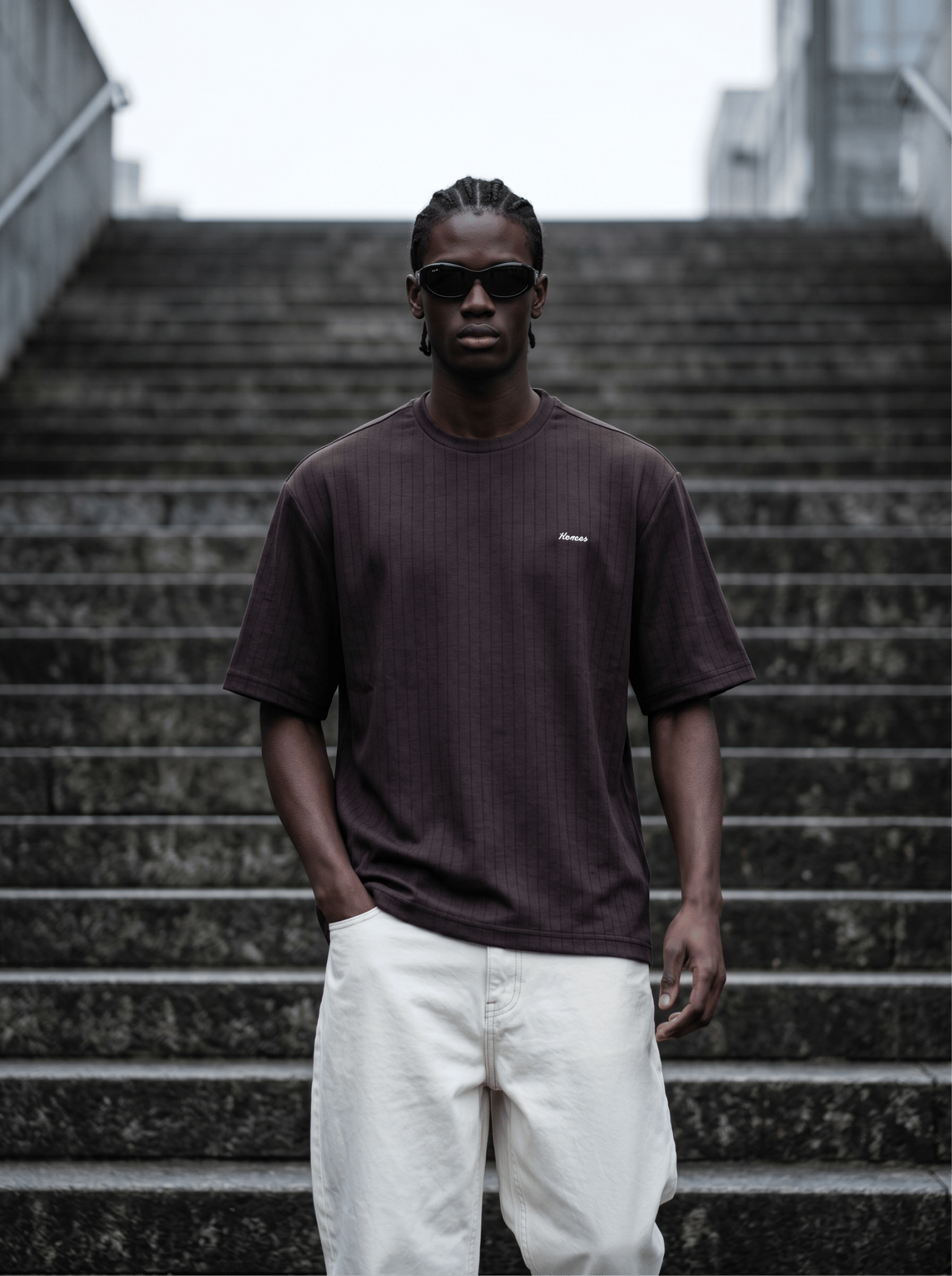Oversize Bisiklet Yaka T-Shirt