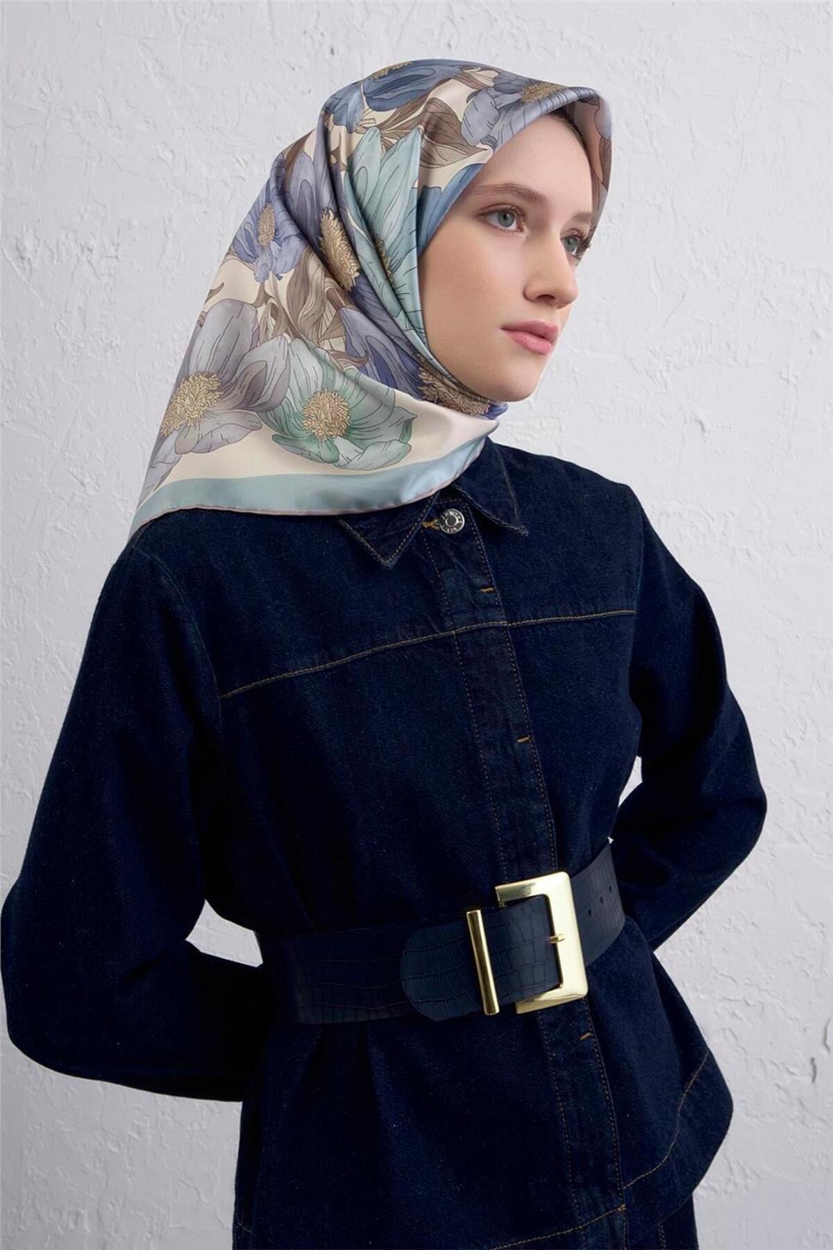 Saf İpek Sura Eşarp 9403D 35