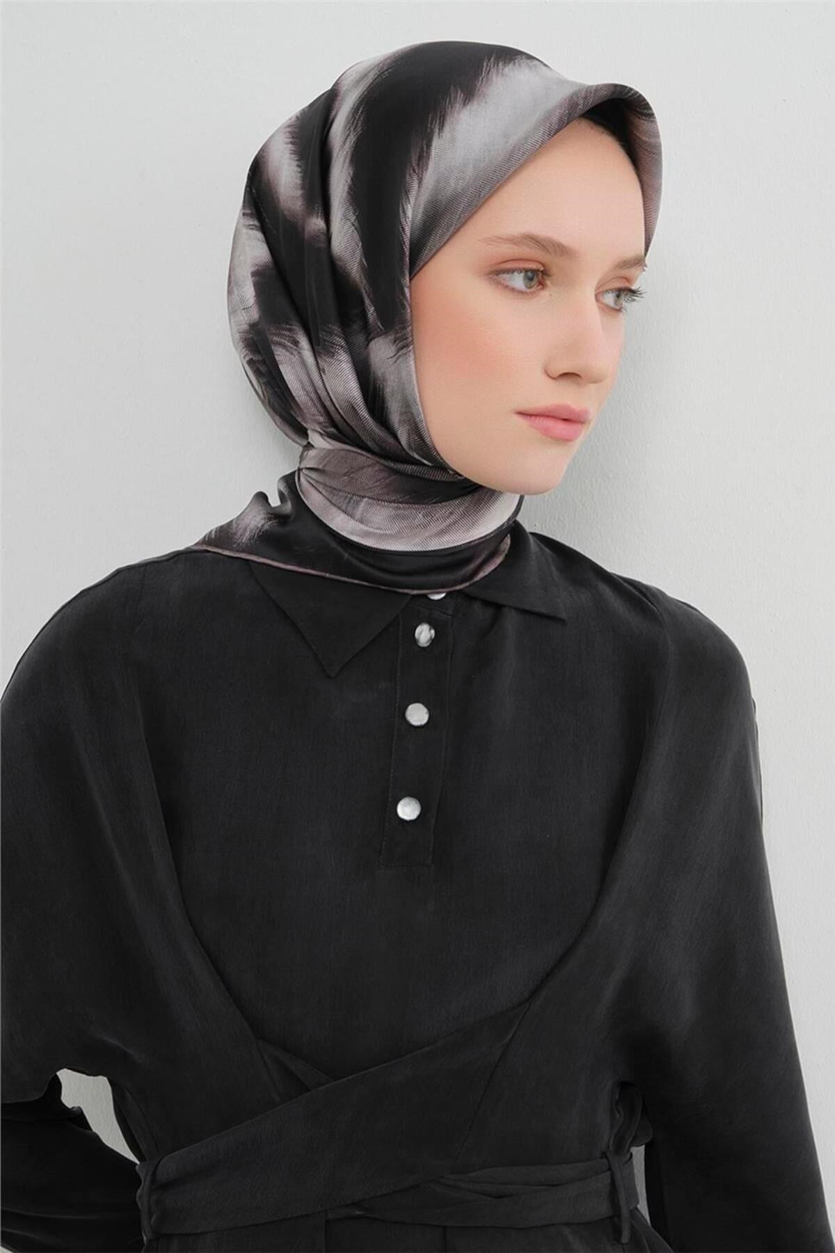 Saf İpek Sura Eşarp 9432D 34