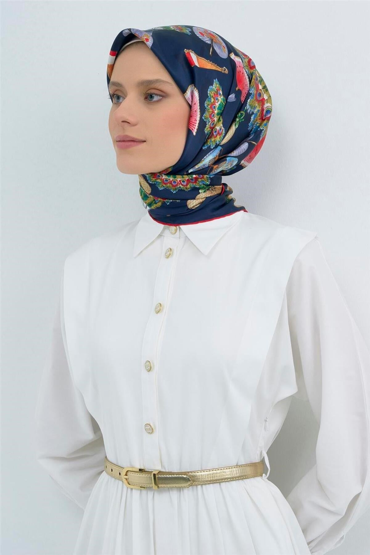 Saf İpek Sura Eşarp 9532D 85
