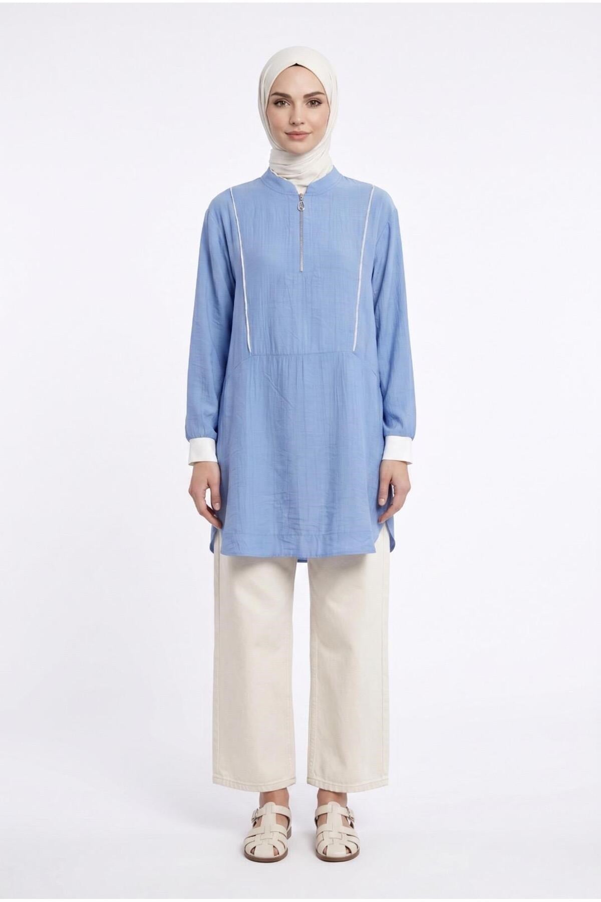 Taş Şerit Detaylı Tunik-26YT466
