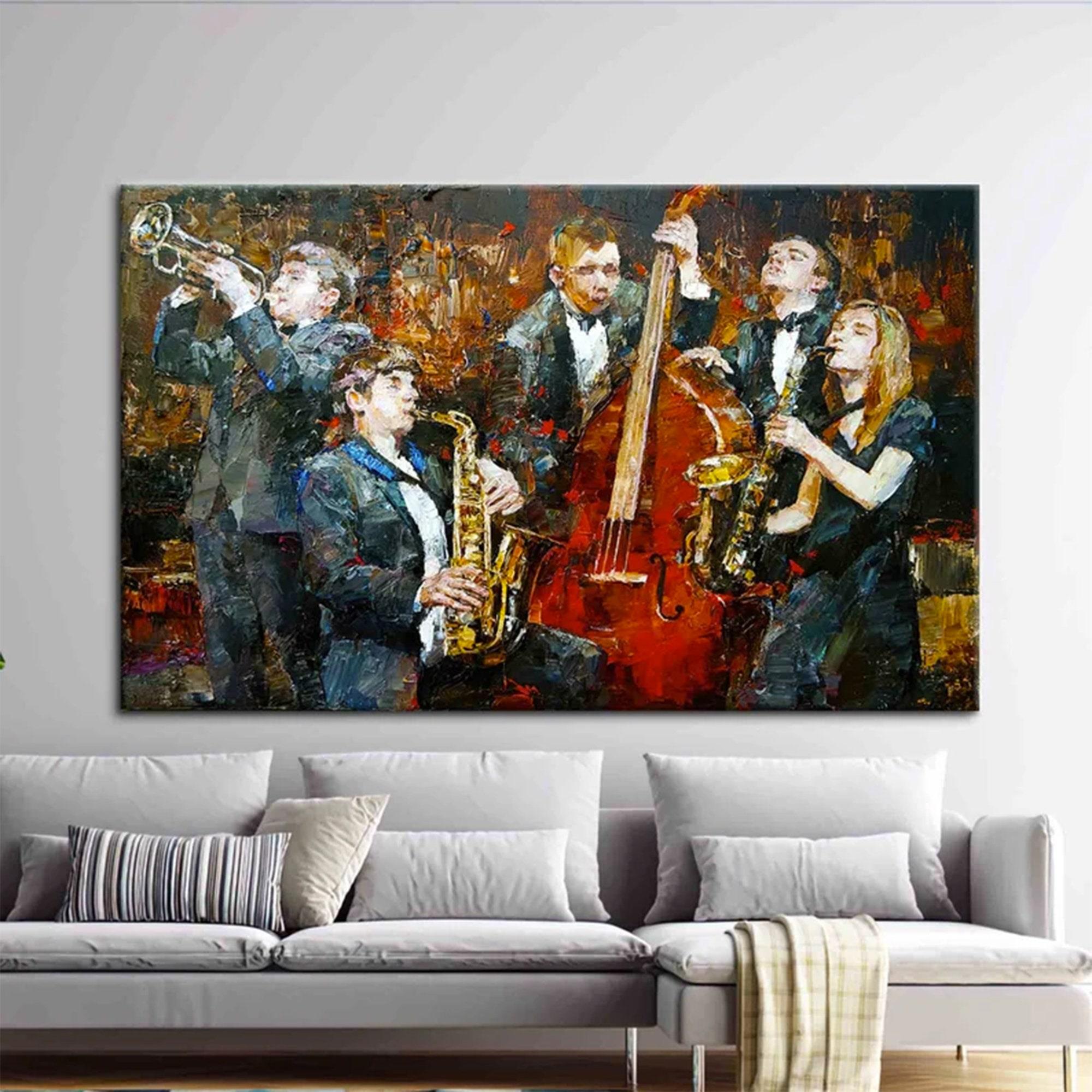 Caz Müzisyeni Posteri Kanvas Duvar Sanatı – Kadın Şarkıcı, Caz Posterleri, Enstrüman Görselleri, Afrika Amerikan Müzik Sanatı