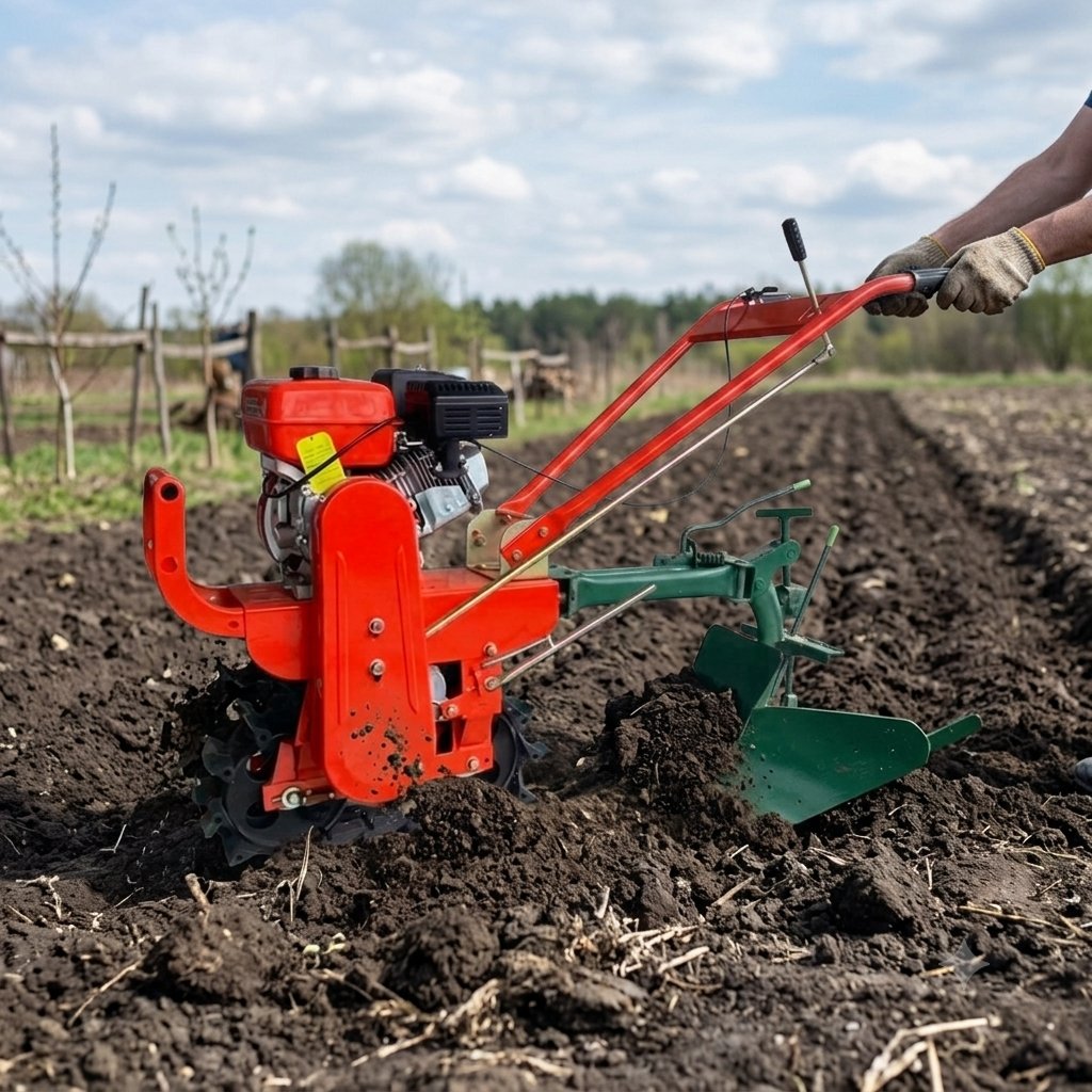 BalatlıBalatlı 7 HP Paletli Benzinli Toprak İşleme Makinesi