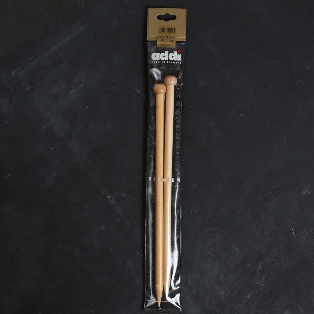 Addi Bambus 12 Mm 35 Cm Bambu Örgü Şişi - 500-7