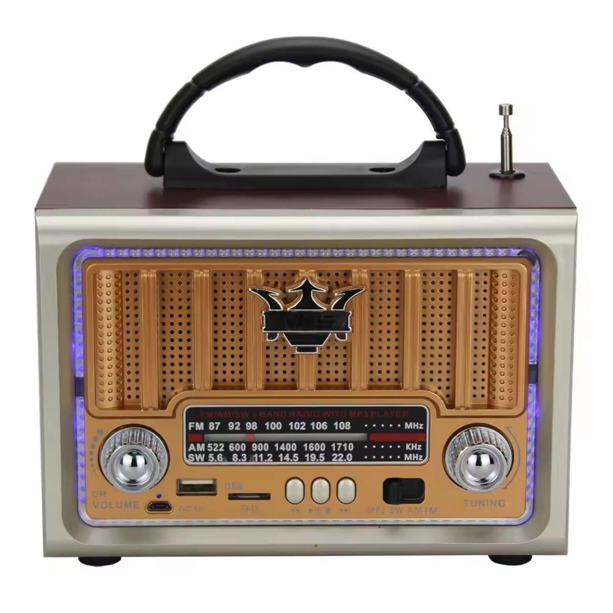 BUFFER® Taşınabilir Klasik AM/FM/SW  Retro Nostaljik Radyo