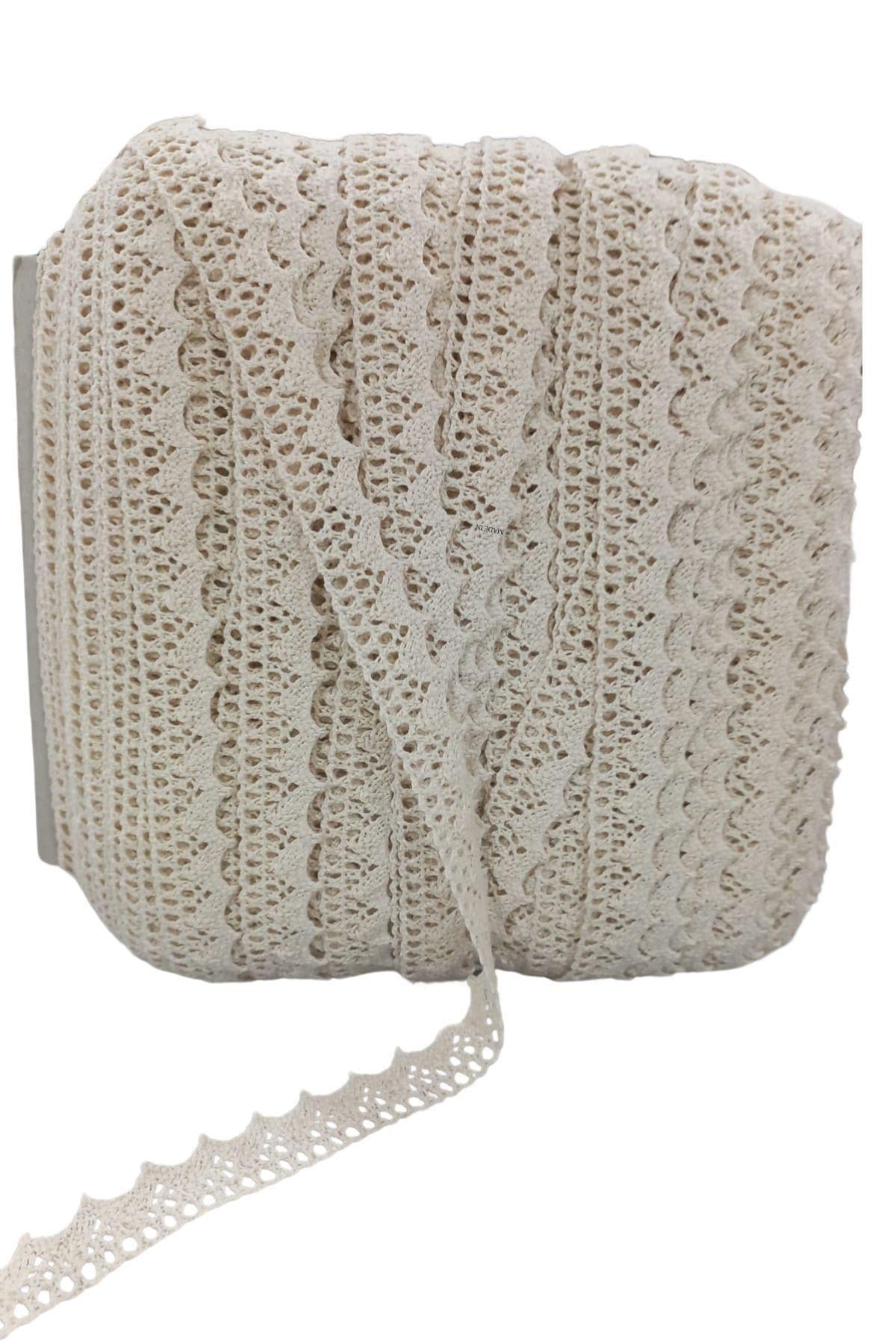 Kopanaki Dantel en 1,5 cm Krem 5 Metre