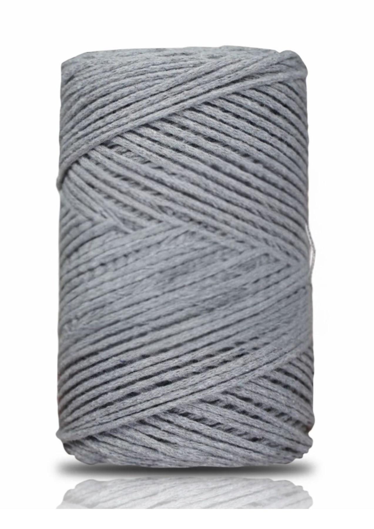 Pamuk Makrome 2 mm Gri