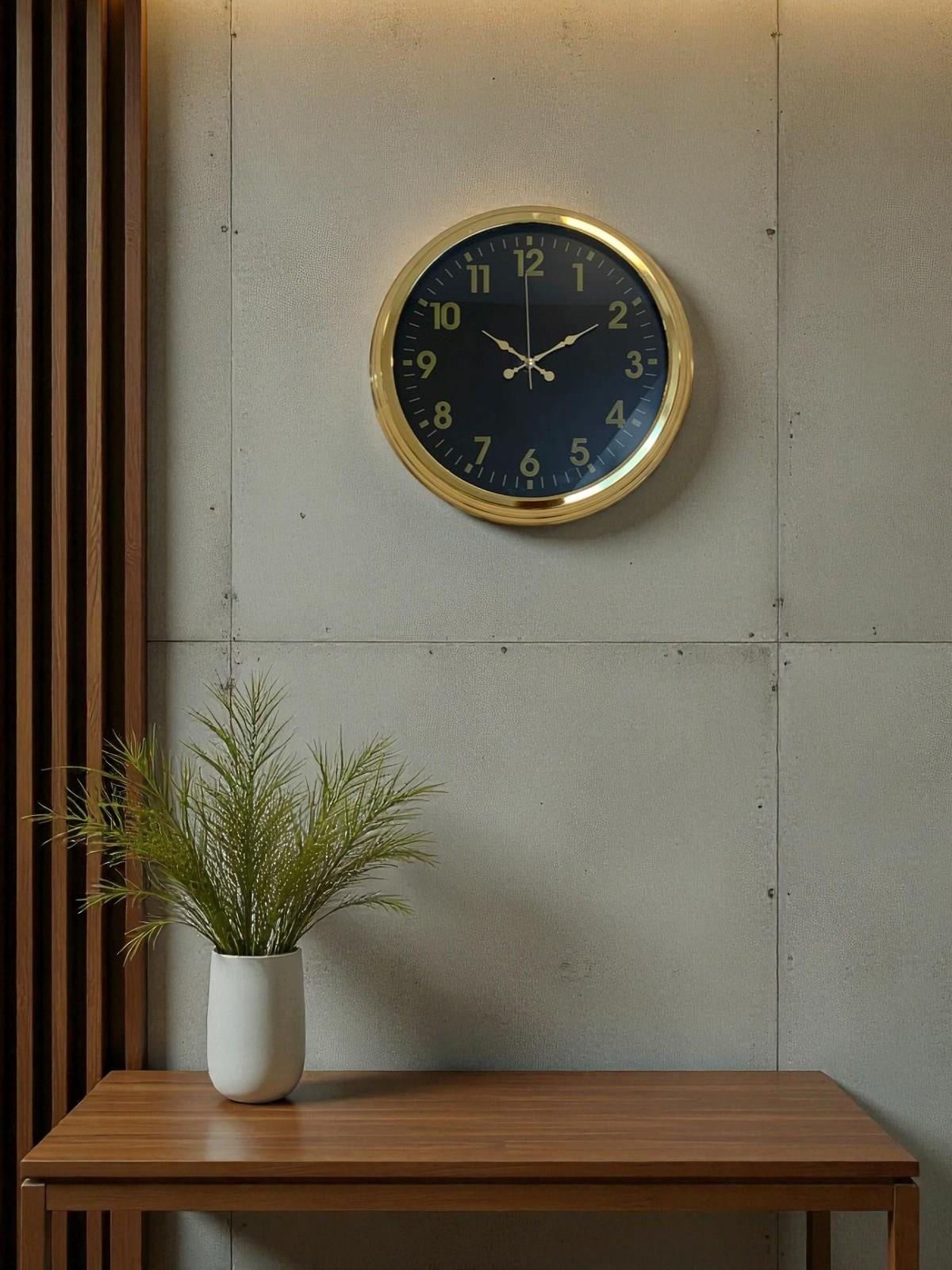 Zentime 40 Cm Gold Lüks Duvar Saati